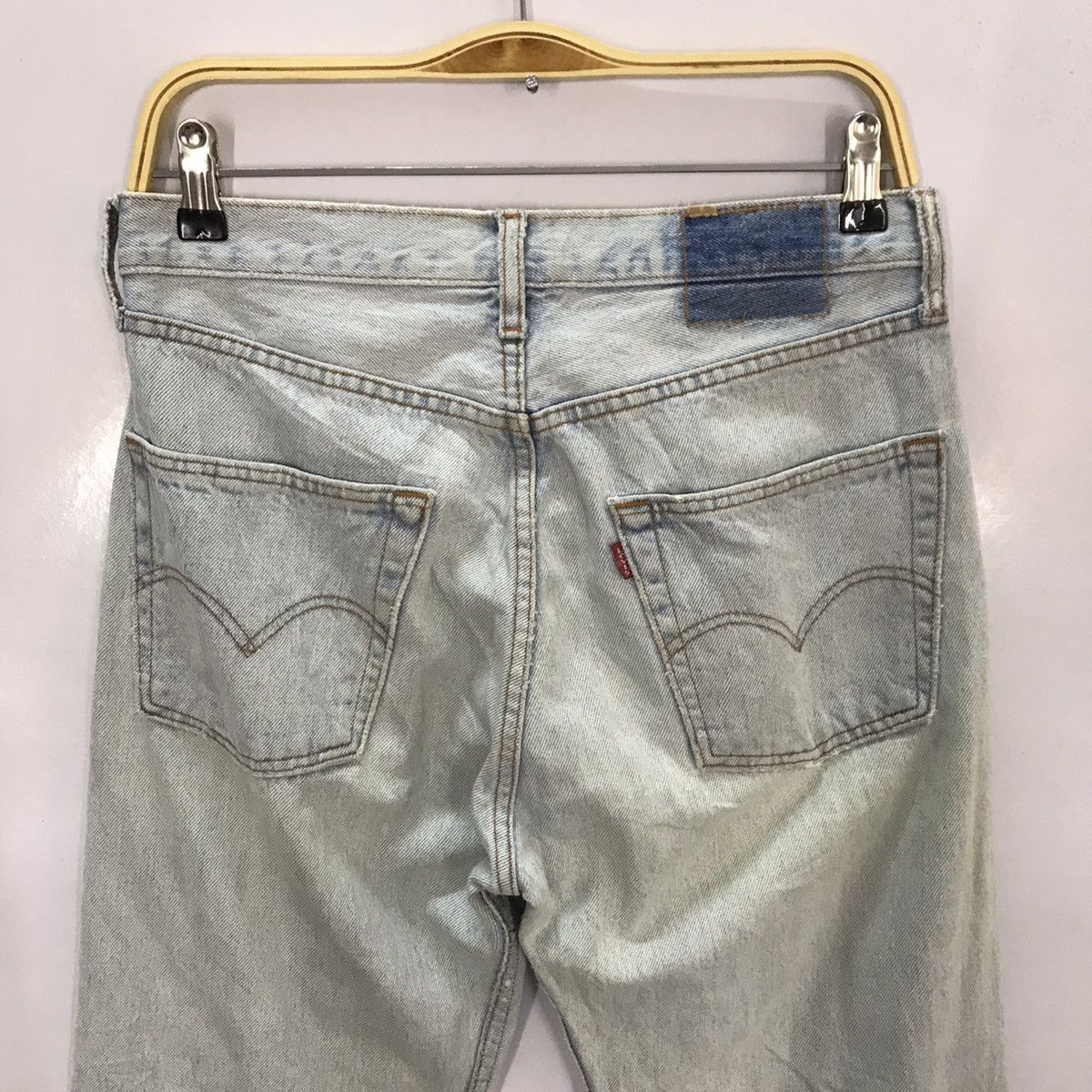 Levi's Vintage Clothing × Vintage 🔥Vintage 90s Levi’s patchwork design denim pant Size US 29 - 7 Thumbnail