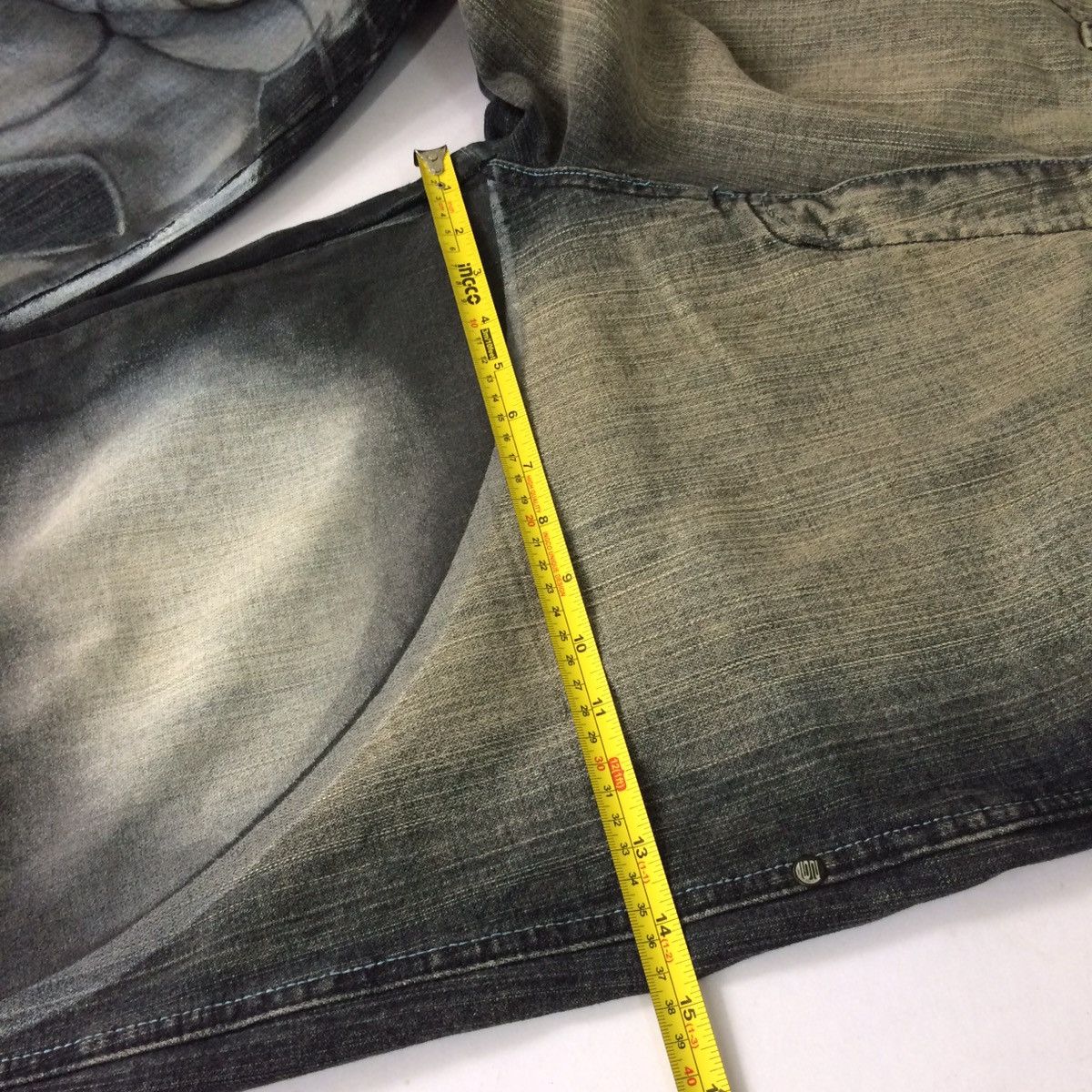 If Six Was Nine BAGGY DENIM LOT29 ART BUGS BUNNY JEANS PANTS Size US 33 - 13 Thumbnail