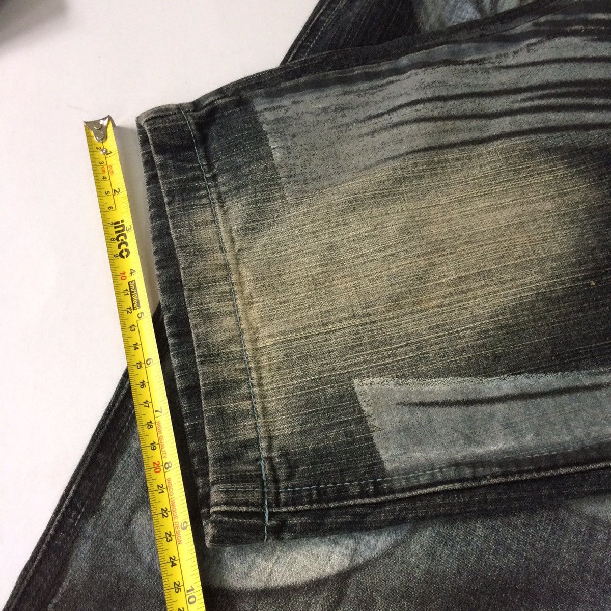 If Six Was Nine BAGGY DENIM LOT29 ART BUGS BUNNY JEANS PANTS Size US 33 - 14 Thumbnail
