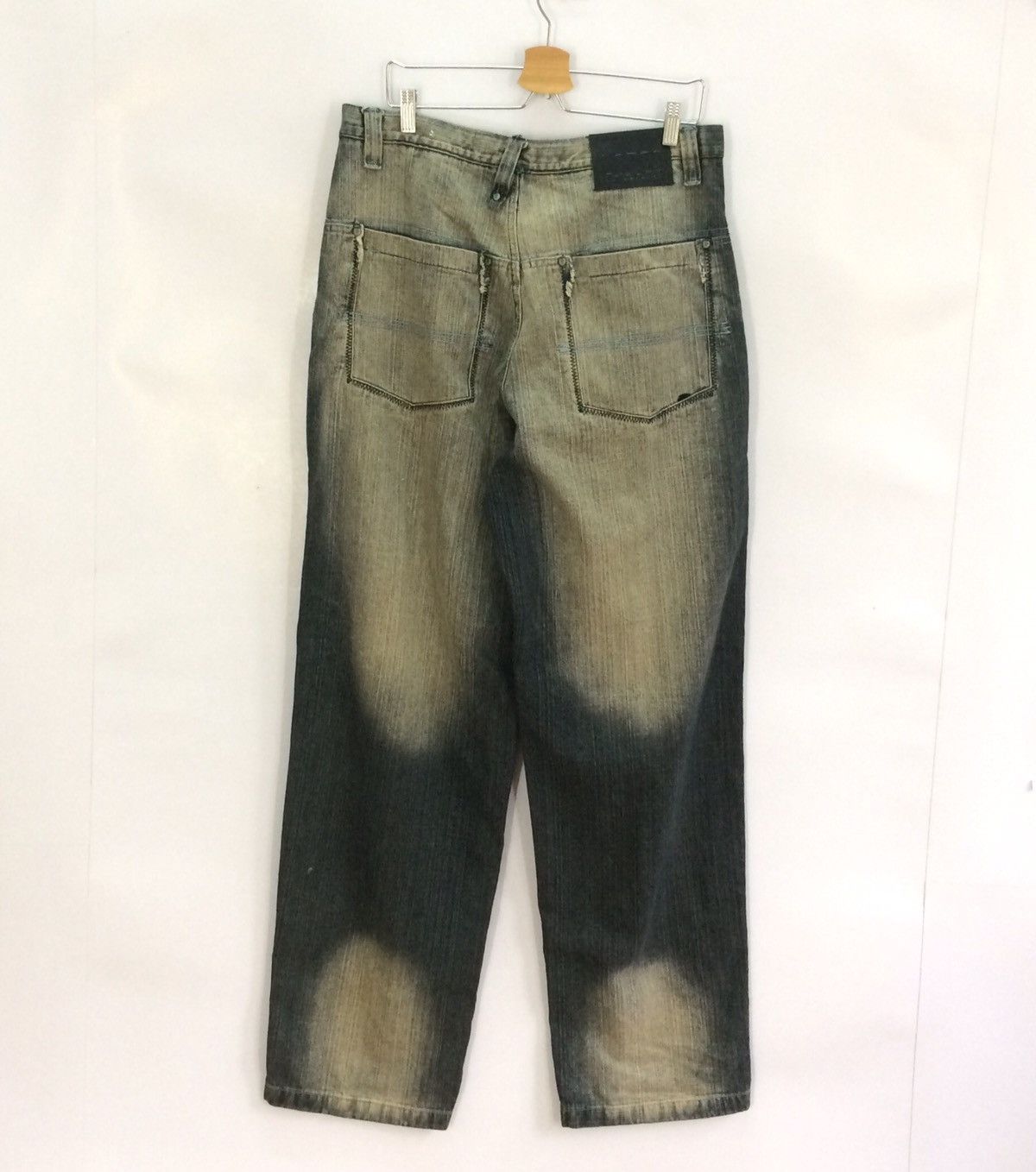 If Six Was Nine BAGGY DENIM LOT29 ART BUGS BUNNY JEANS PANTS Size US 33 - 5 Thumbnail