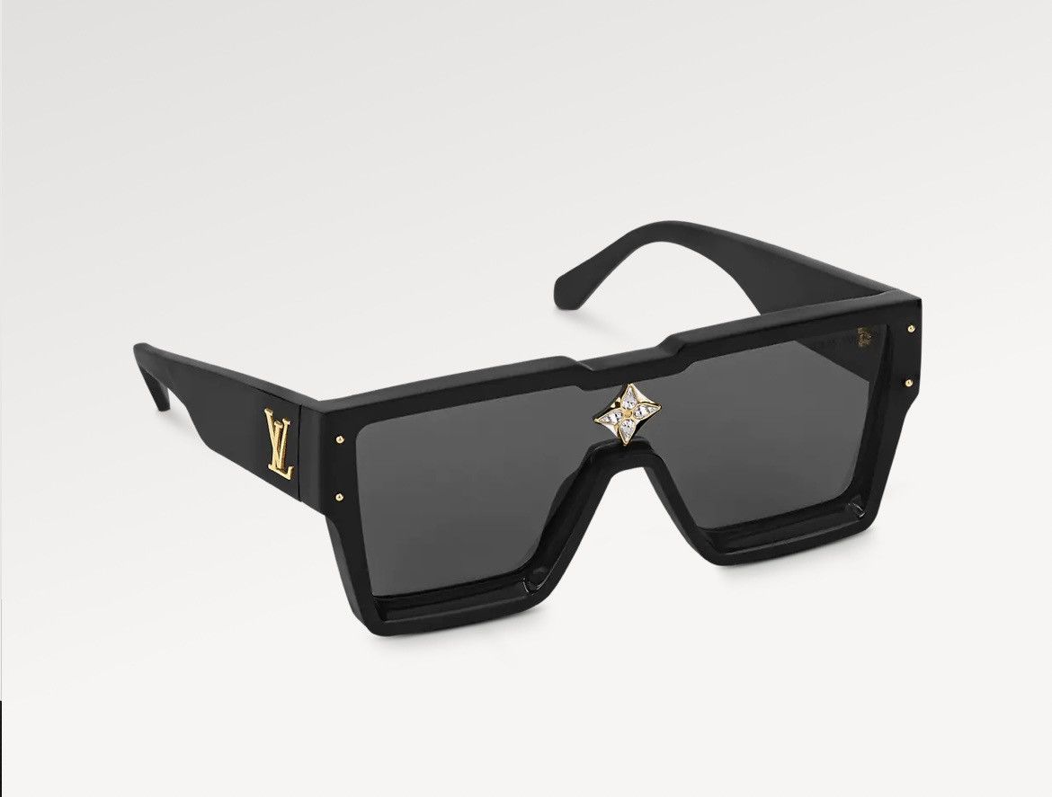 Louis Vuitton Cyclone Black Acetate Swarovski Crystal Sunglasses