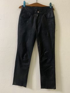 Vetements Leather Moto Pants