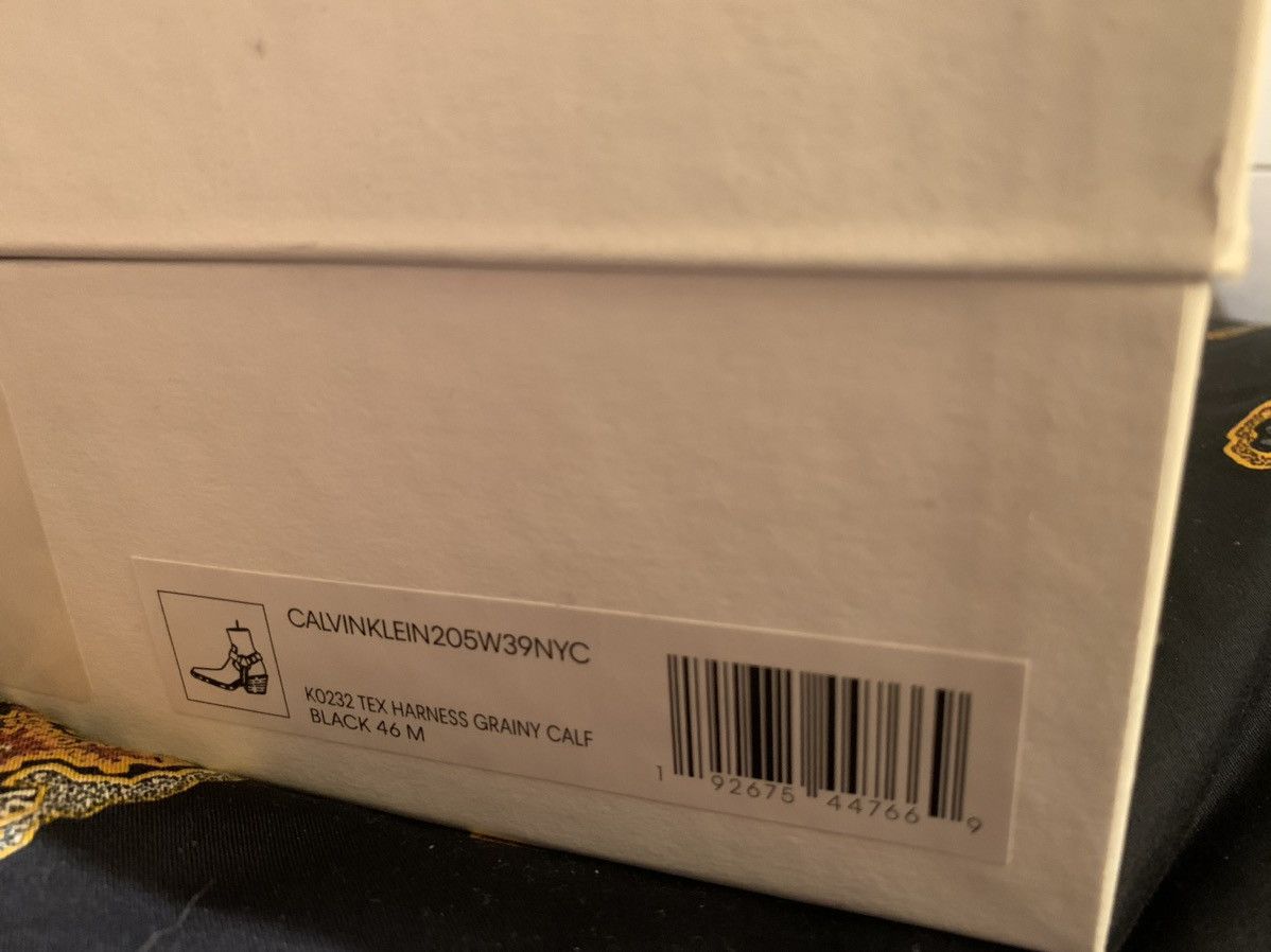 Calvin Klein 205W39NYC CALVIN KLEIN 205W39NYC Tex Harness Grainy Calf Boots 13/46 Size US 13 / EU 46 - 8 Thumbnail