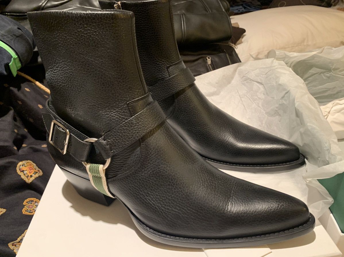Calvin Klein 205W39NYC CALVIN KLEIN 205W39NYC Tex Harness Grainy Calf Boots 13/46 Size US 13 / EU 46 - 2 Thumbnail