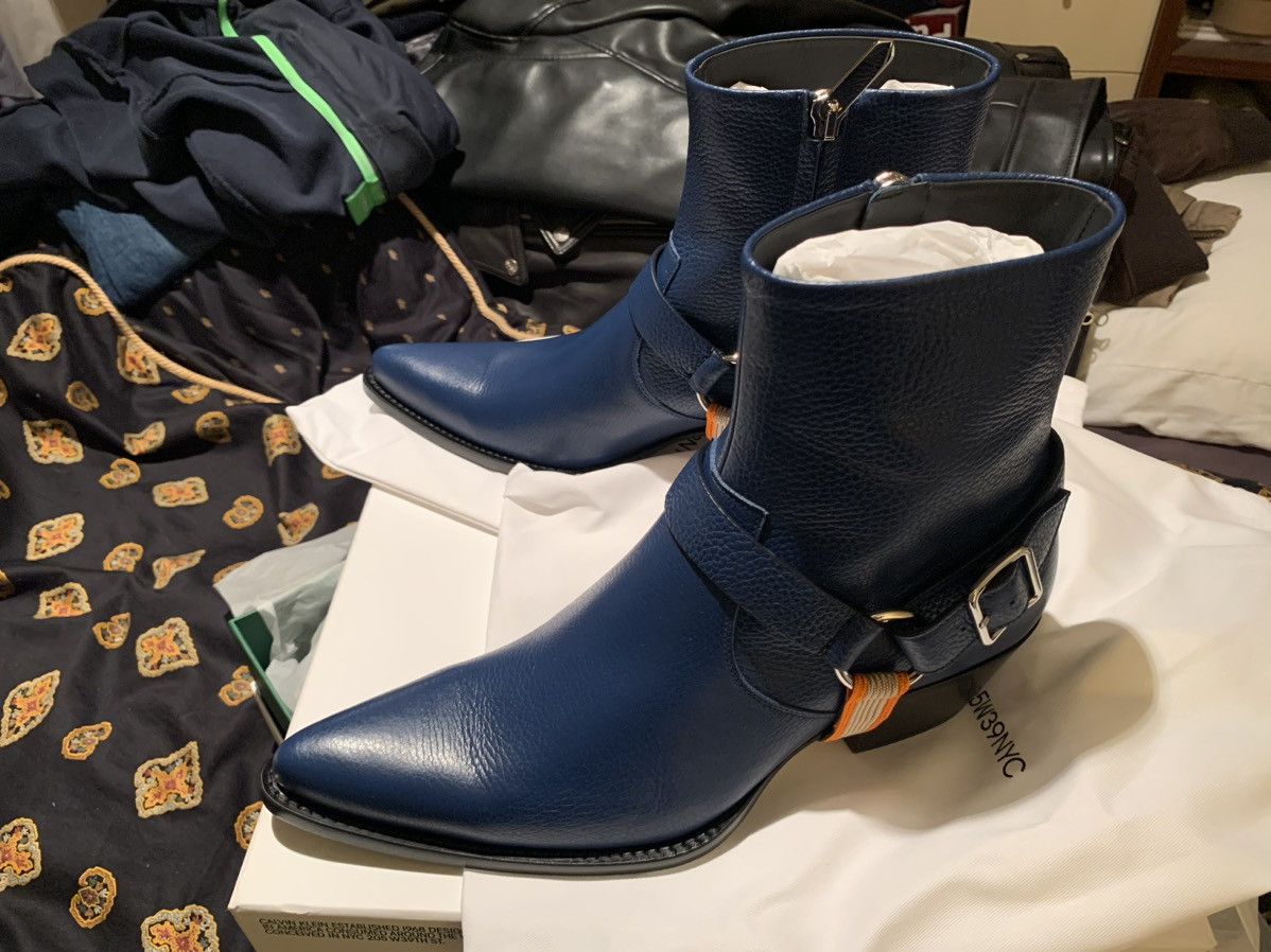 Calvin Klein 205W39NYC CALVIN KLEIN 205W39NYC Tex Harness Grainy Calf Boots 13 46 Grailed