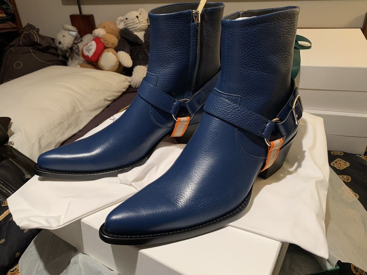 Calvin Klein 205W39NYC CALVIN KLEIN 205W39NYC Tex Harness Grainy Calf Boots 13/46 Size US 13 / EU 46 - 2 Thumbnail