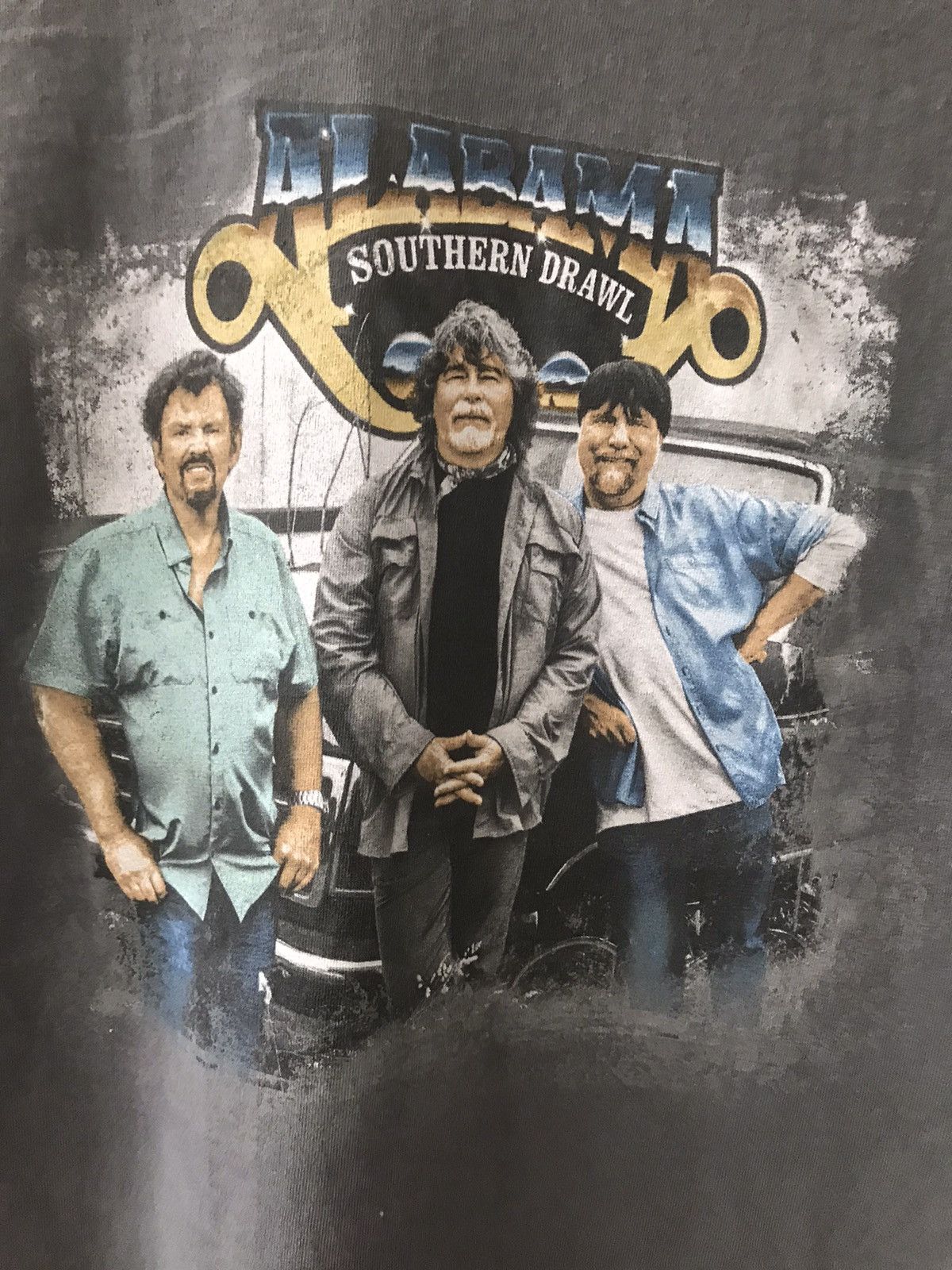 Band Tees × Vintage Vintage 90s Alabama Band Line Up Southern Drawl Rock Band Size US L / EU 52-54 / 3 - 2 Thumbnail