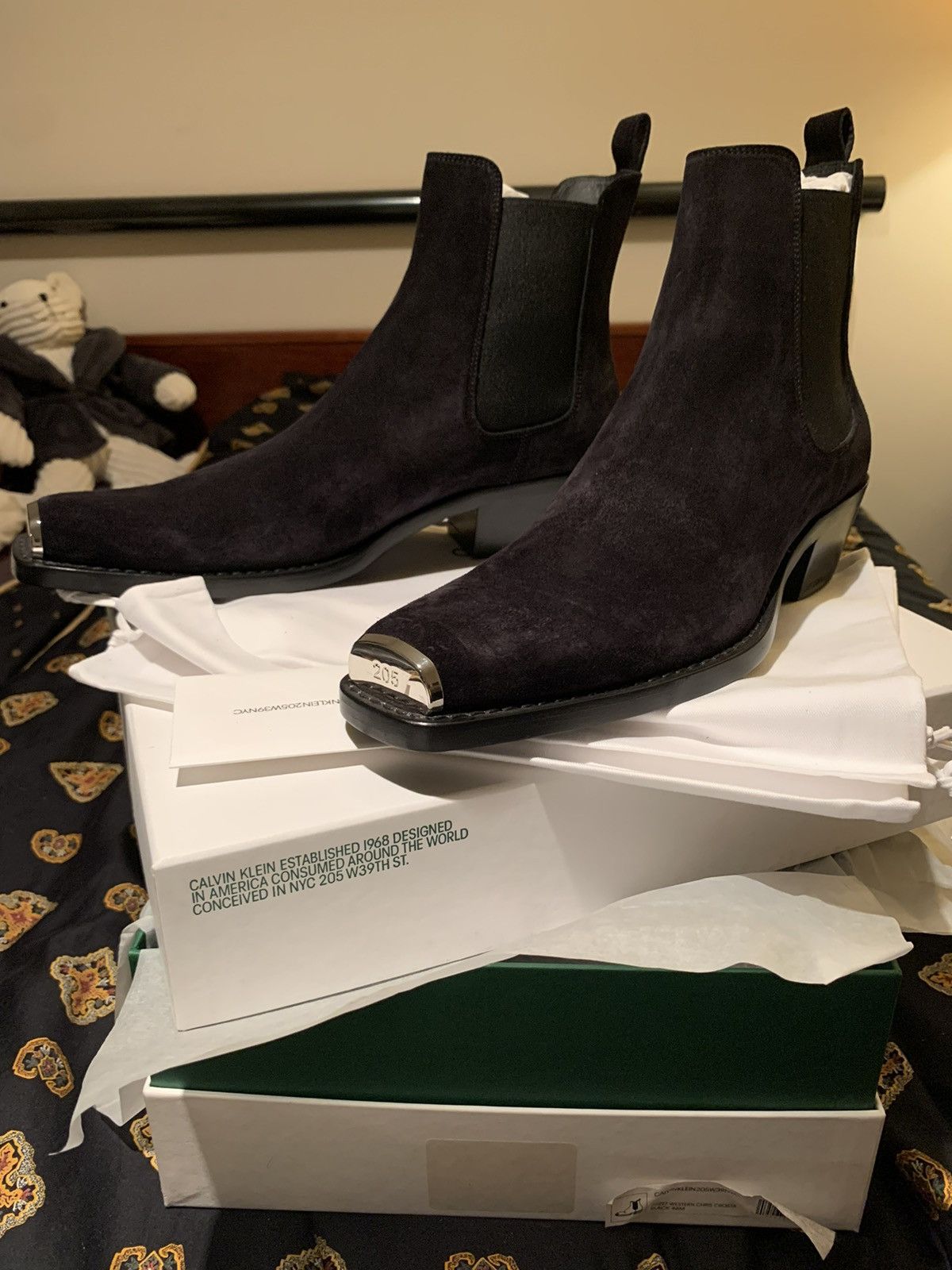 Calvin Klein 205W39NYC CALVIN KLEIN 205W39NYC Western Chris Suede Boots 13/46 Size US 13 / EU 46 - 1 Thumbnail