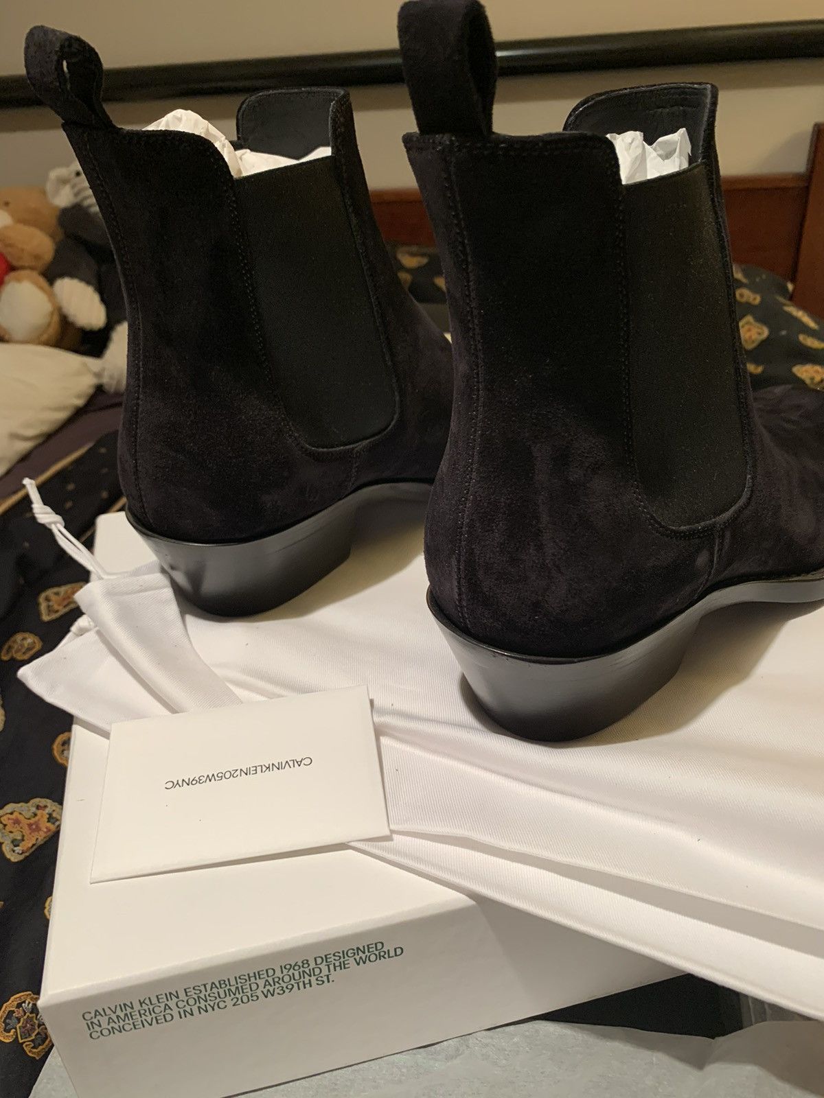 Calvin Klein 205W39NYC CALVIN KLEIN 205W39NYC Western Chris Suede Boots 13/46 Size US 13 / EU 46 - 2 Thumbnail