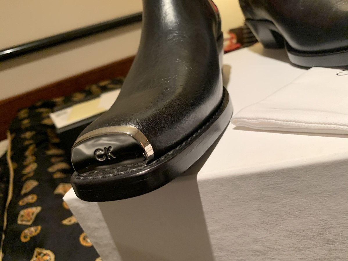 Calvin Klein 205W39NYC CALVIN KLEIN 205W39NYC Western Chris Leather Boots 13/46 Size US 13 / EU 46 - 6 Thumbnail