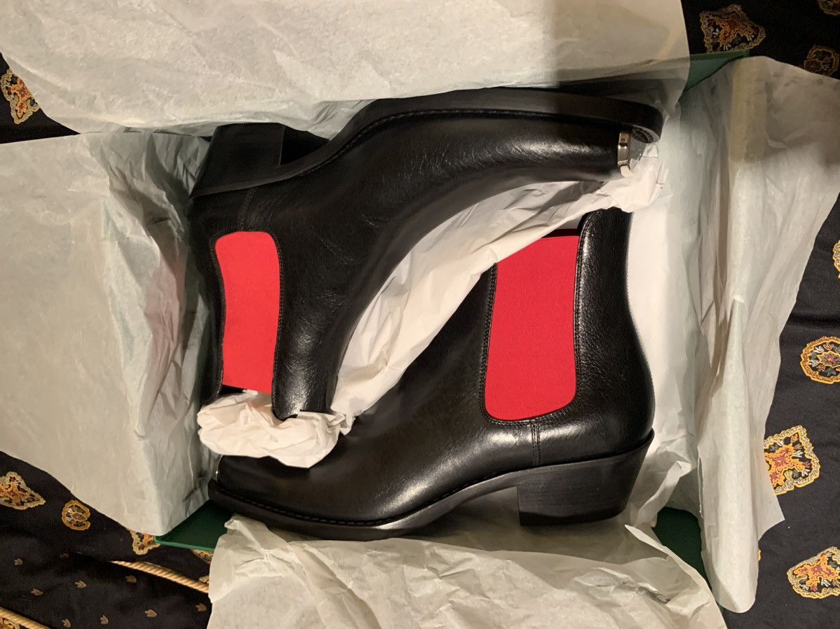 Calvin Klein 205W39NYC CALVIN KLEIN 205W39NYC Western Chris Leather Boots 13/46 Size US 13 / EU 46 - 4 Thumbnail