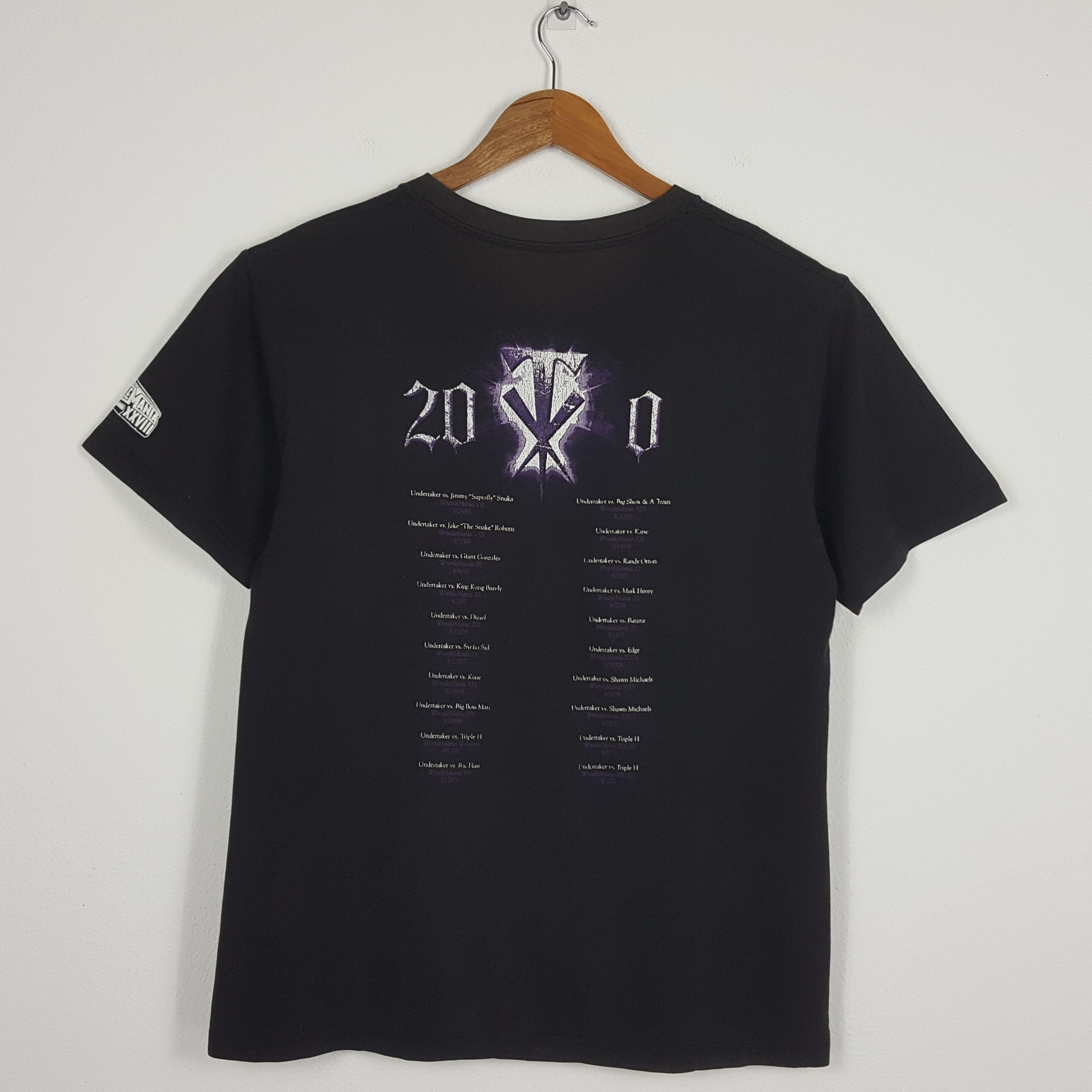 Vintage × WWE × WWF Vintage THE UNDERTAKER WWE WWF tour t-shirt Size US L / EU 52-54 / 3 - 4 Thumbnail
