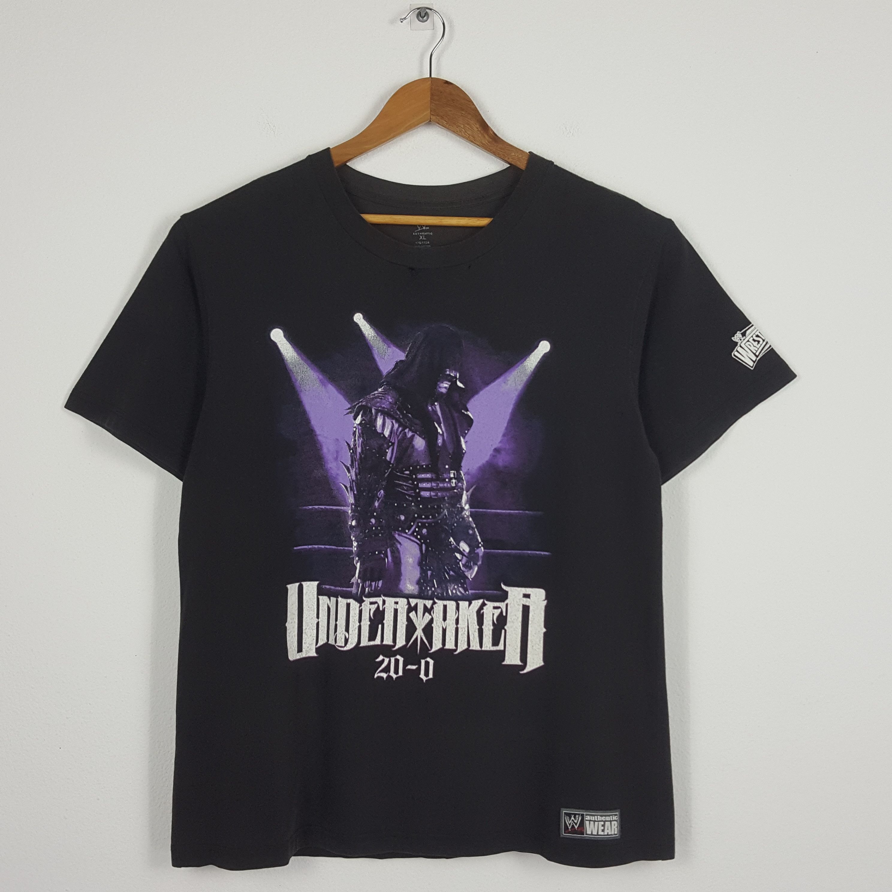 Vintage × WWE × WWF Vintage THE UNDERTAKER WWE WWF tour t-shirt Size US L / EU 52-54 / 3 - 1 Thumbnail