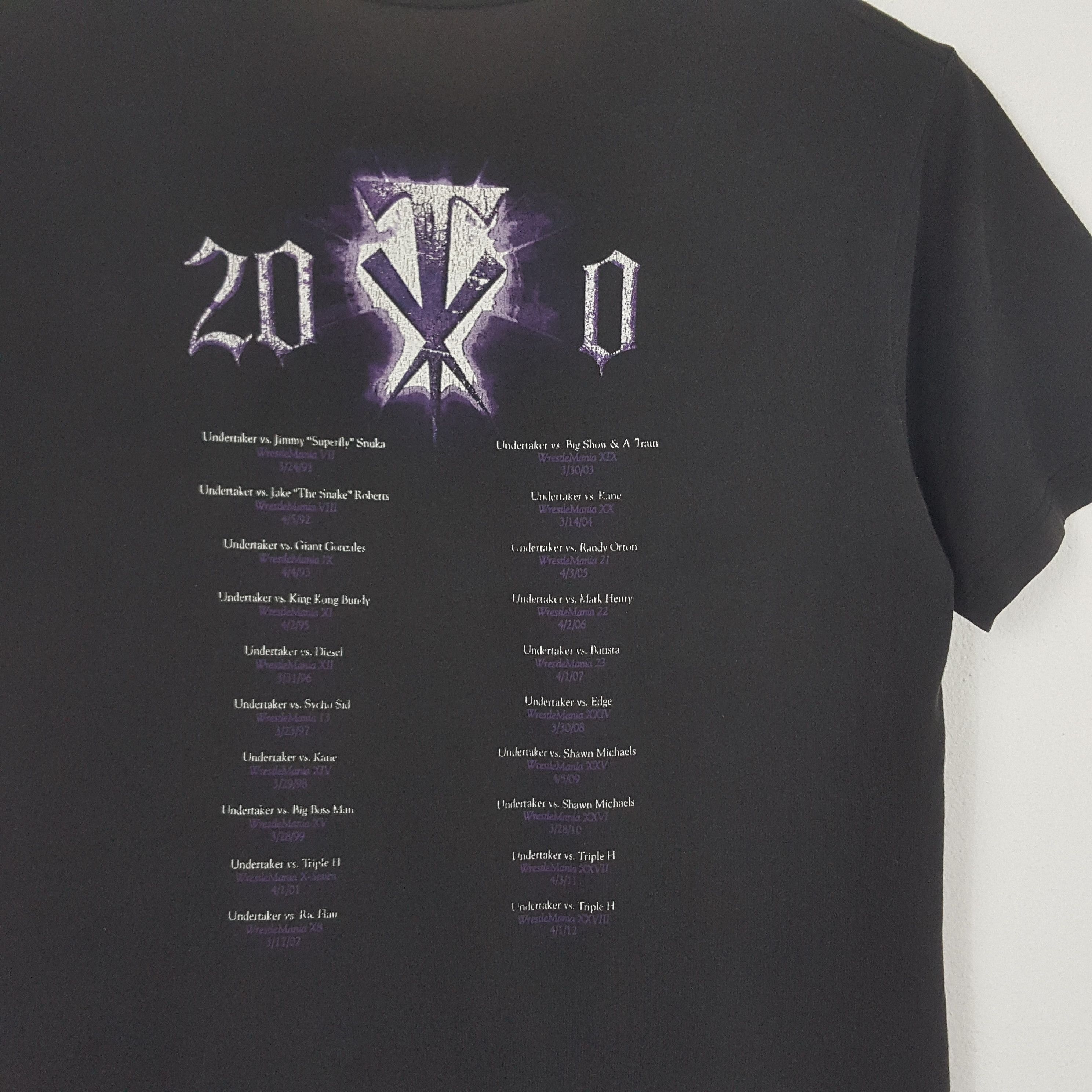 Vintage × WWE × WWF Vintage THE UNDERTAKER WWE WWF tour t-shirt Size US L / EU 52-54 / 3 - 3 Thumbnail
