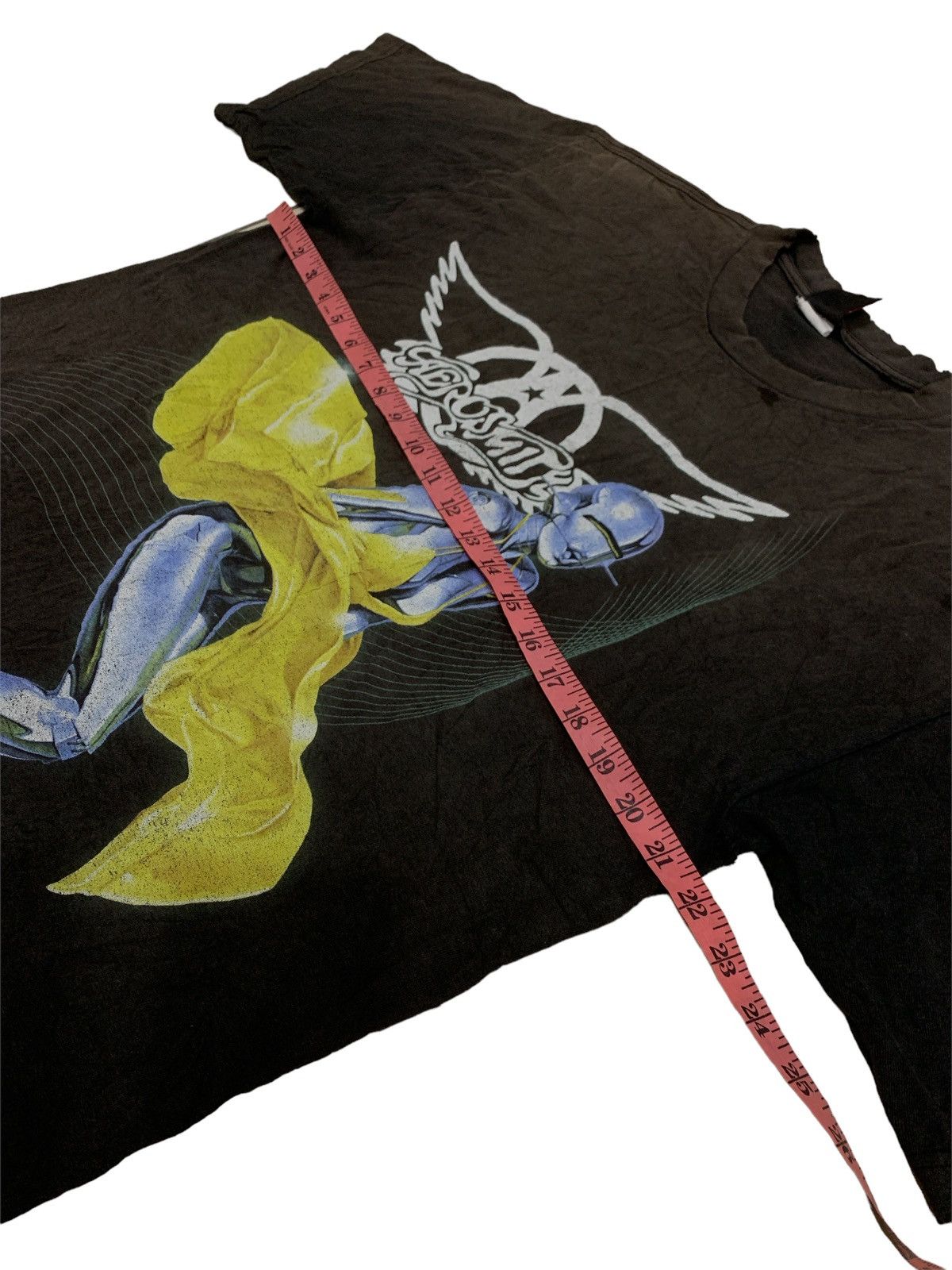 Band Tees SUN FADED AEROSMITH X HAJIME SORAYAMA JUST PUSH PLAY T SHIRT Size US L / EU 52-54 / 3 - 5 Thumbnail