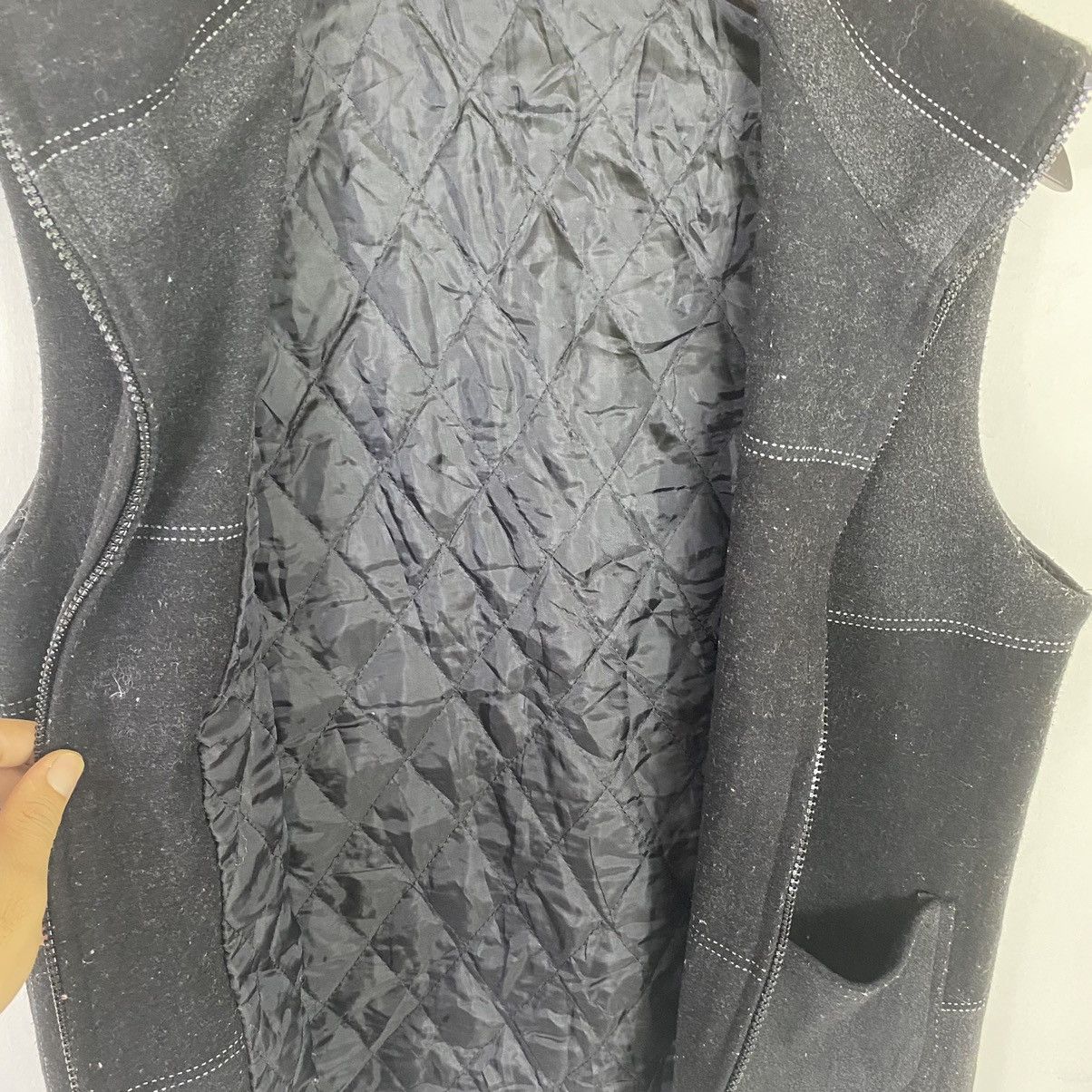 Vintage OFFER🔥Vintage Plaid Fleece Zipper Vest Lining Quilted Size US M / EU 48-50 / 2 - 6 Thumbnail