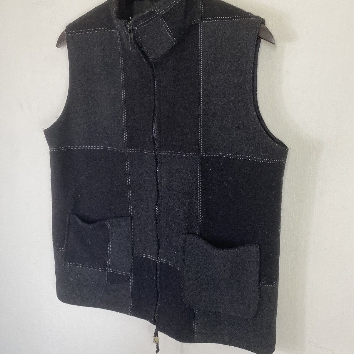 Vintage OFFER🔥Vintage Plaid Fleece Zipper Vest Lining Quilted Size US M / EU 48-50 / 2 - 4 Thumbnail