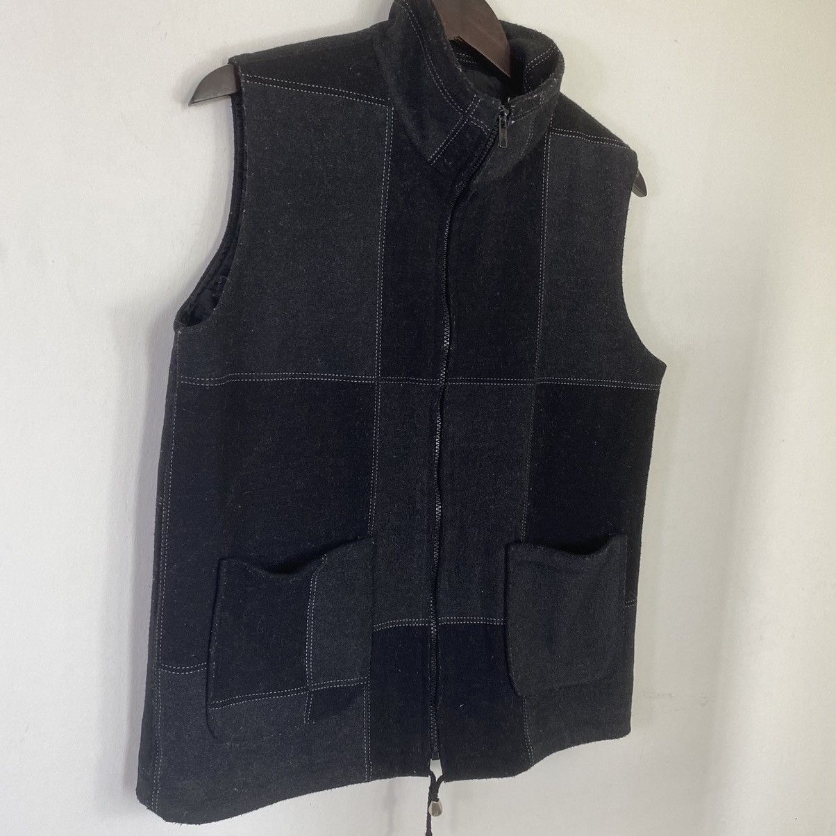 Vintage OFFER🔥Vintage Plaid Fleece Zipper Vest Lining Quilted Size US M / EU 48-50 / 2 - 3 Thumbnail