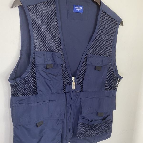 Nice Size Large Fishing Vest And Fishing Net