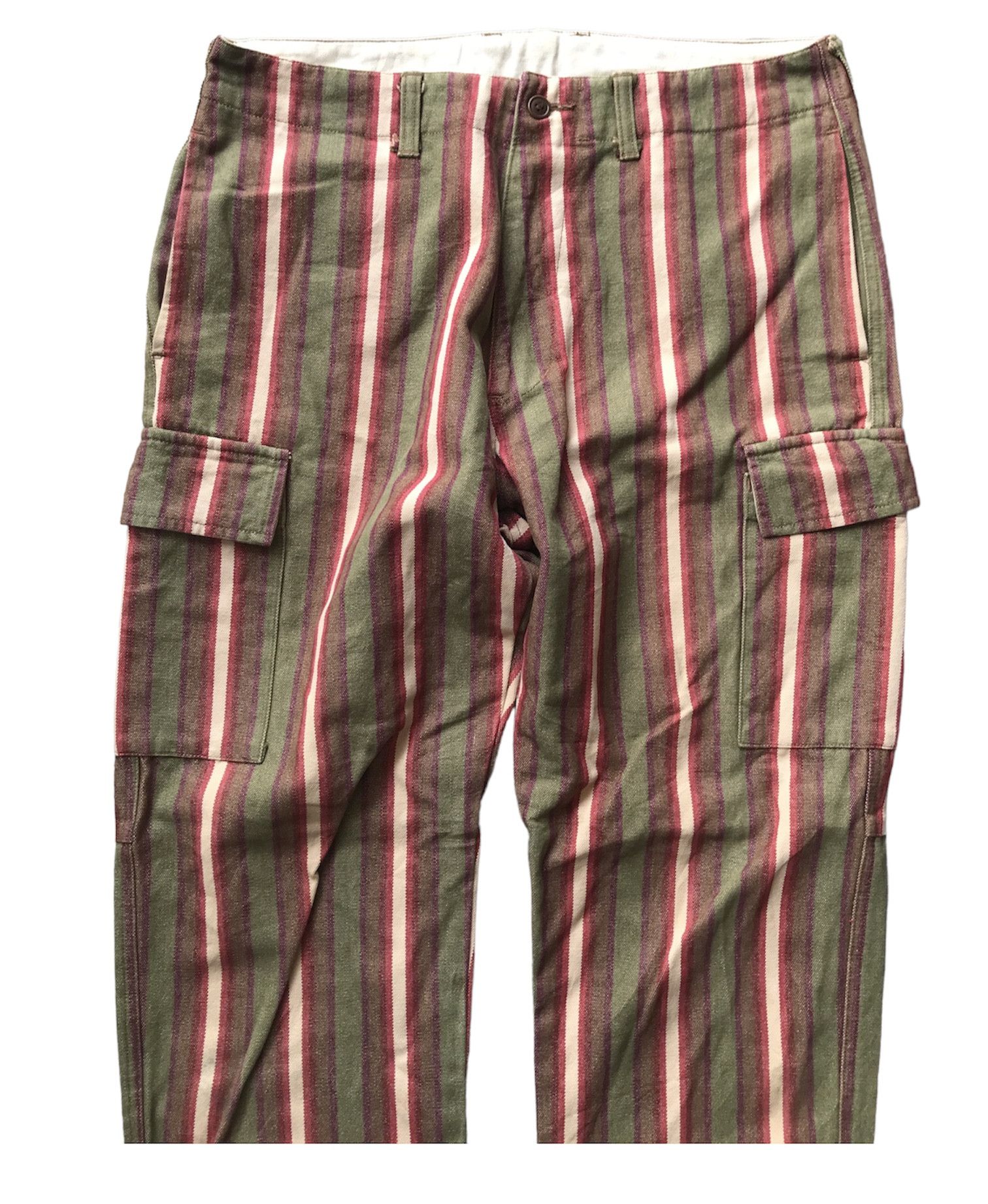 Japanese Brand Rare Japanese Brand Blue Scuba Cargo Stripes Size US 33 - 4 Thumbnail
