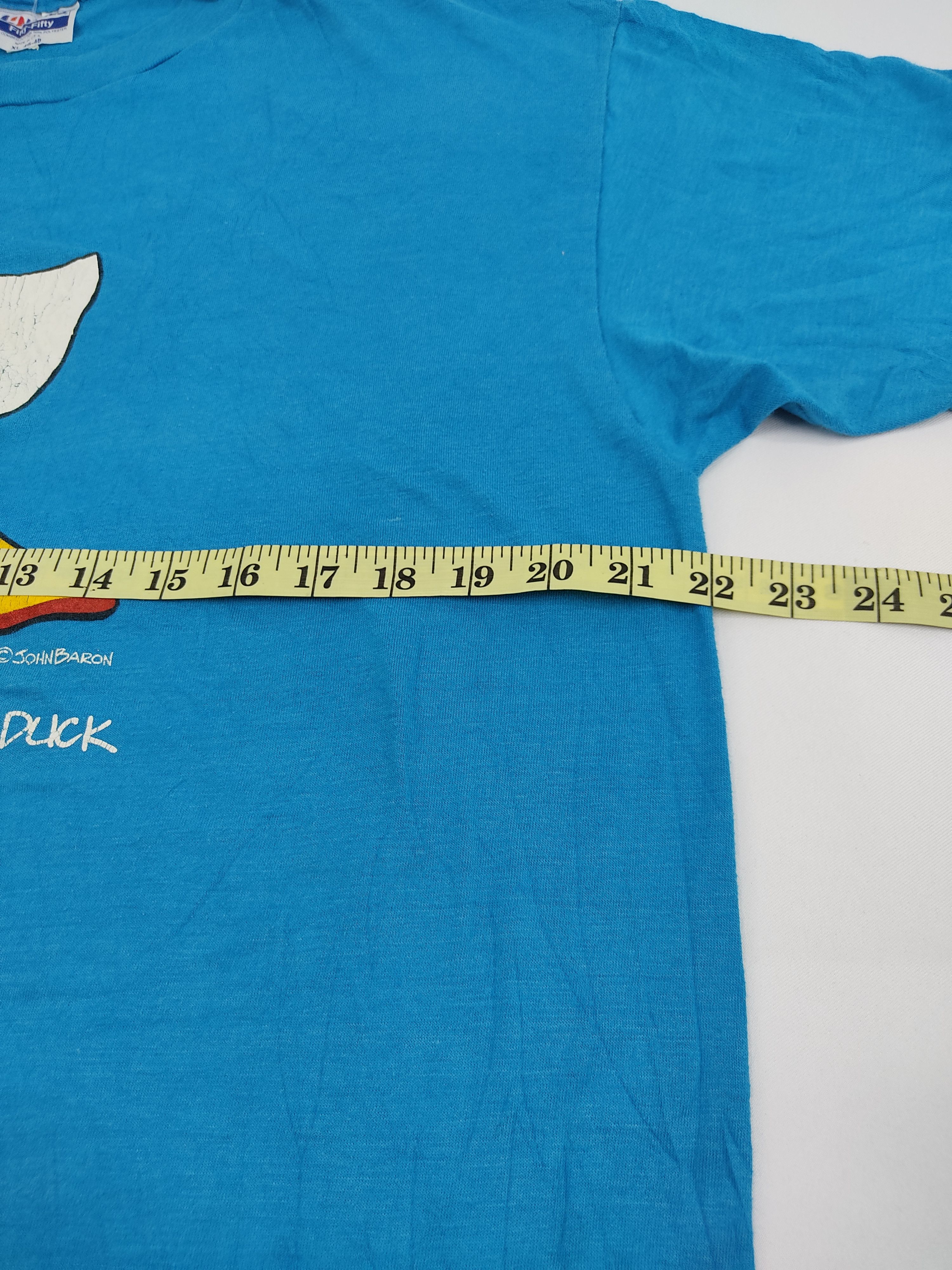 Hanes Vintage 80s Hanes Duck John Barron T Shirt 50/50 Size US L / EU 52-54 / 3 - 6 Thumbnail