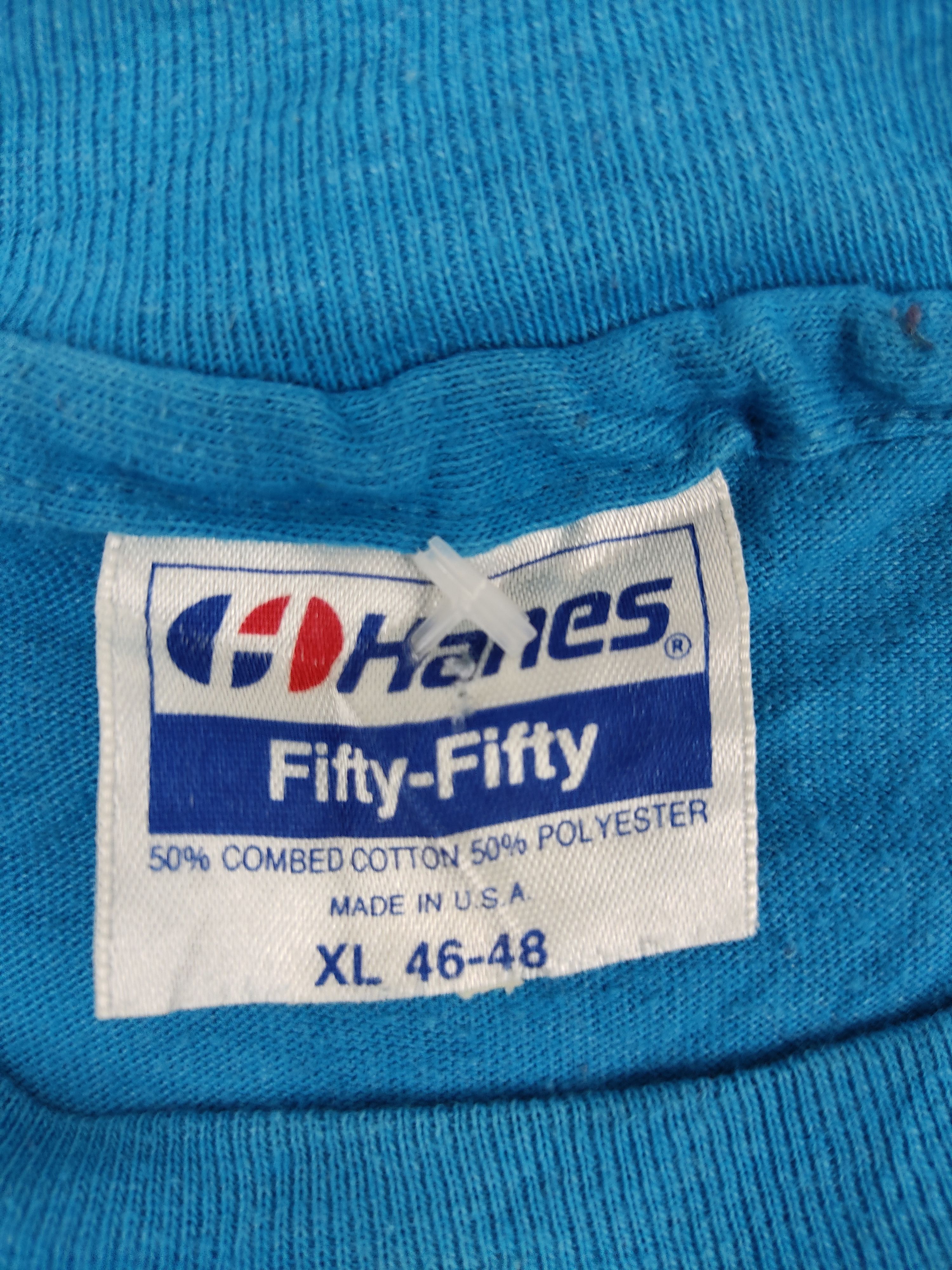Hanes Vintage 80s Hanes Duck John Barron T Shirt 50/50 Size US L / EU 52-54 / 3 - 9 Thumbnail