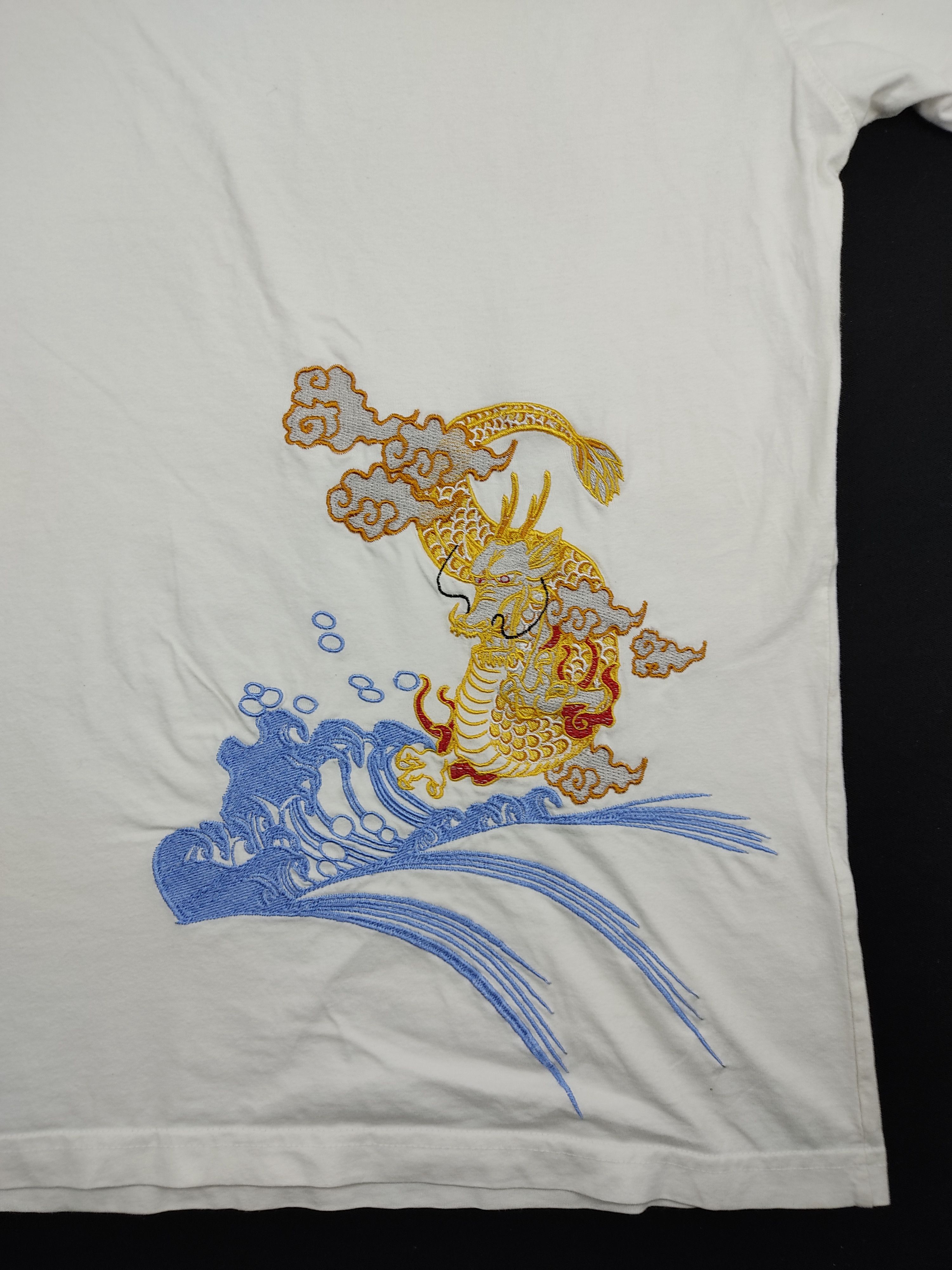 Japanese Brand Japan Dragon Embroidery Logo by Cross Keys Sukajan Souvenir Size US XL / EU 56 / 4 - 2 Thumbnail