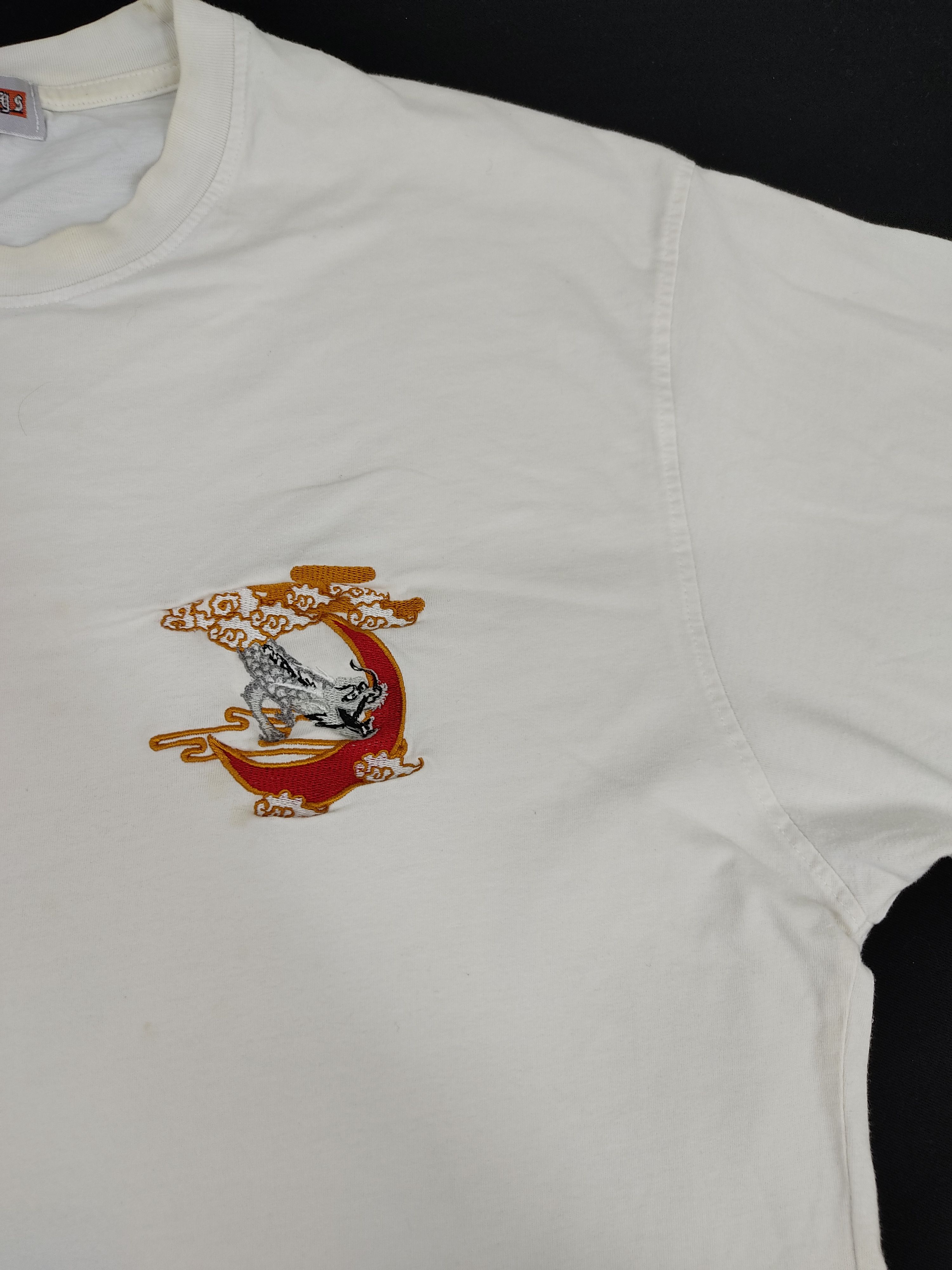 Japanese Brand Japan Dragon Embroidery Logo by Cross Keys Sukajan Souvenir Size US XL / EU 56 / 4 - 4 Thumbnail