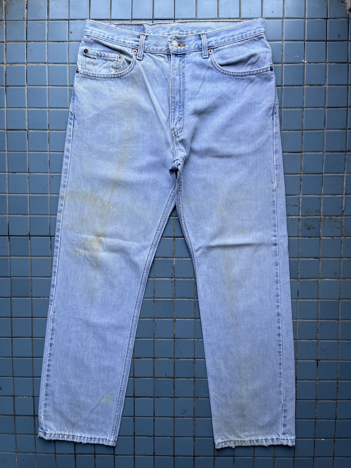 Levi's × Vintage 90s Vintage Levis 505 Light Wash Jeans - J544 Size US 34 / EU 50 - 1 Thumbnail