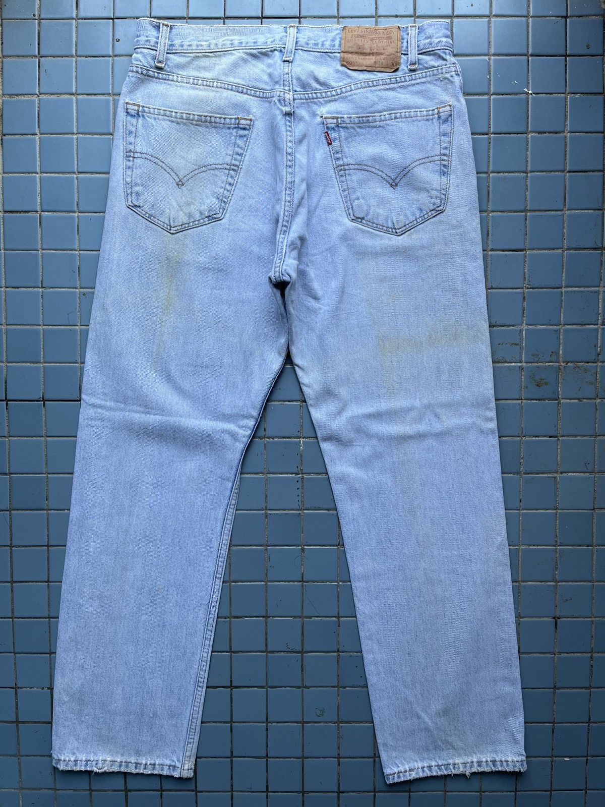 Levi's × Vintage 90s Vintage Levis 505 Light Wash Jeans - J544 Size US 34 / EU 50 - 2 Thumbnail