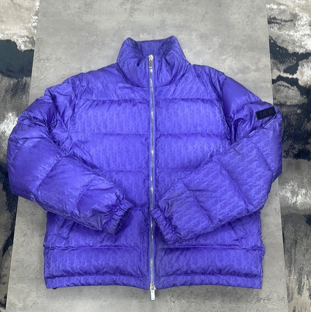 Dior Dior purple oblique puffer | Grailed