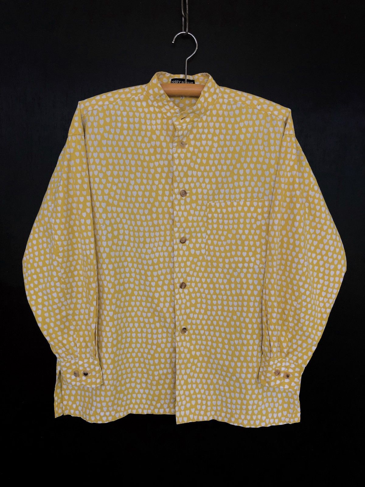 Issey Miyake ICONIC🔥Miyake Mandarin Collar Oversized B/D Shirt Size US L / EU 52-54 / 3 - 1 Thumbnail