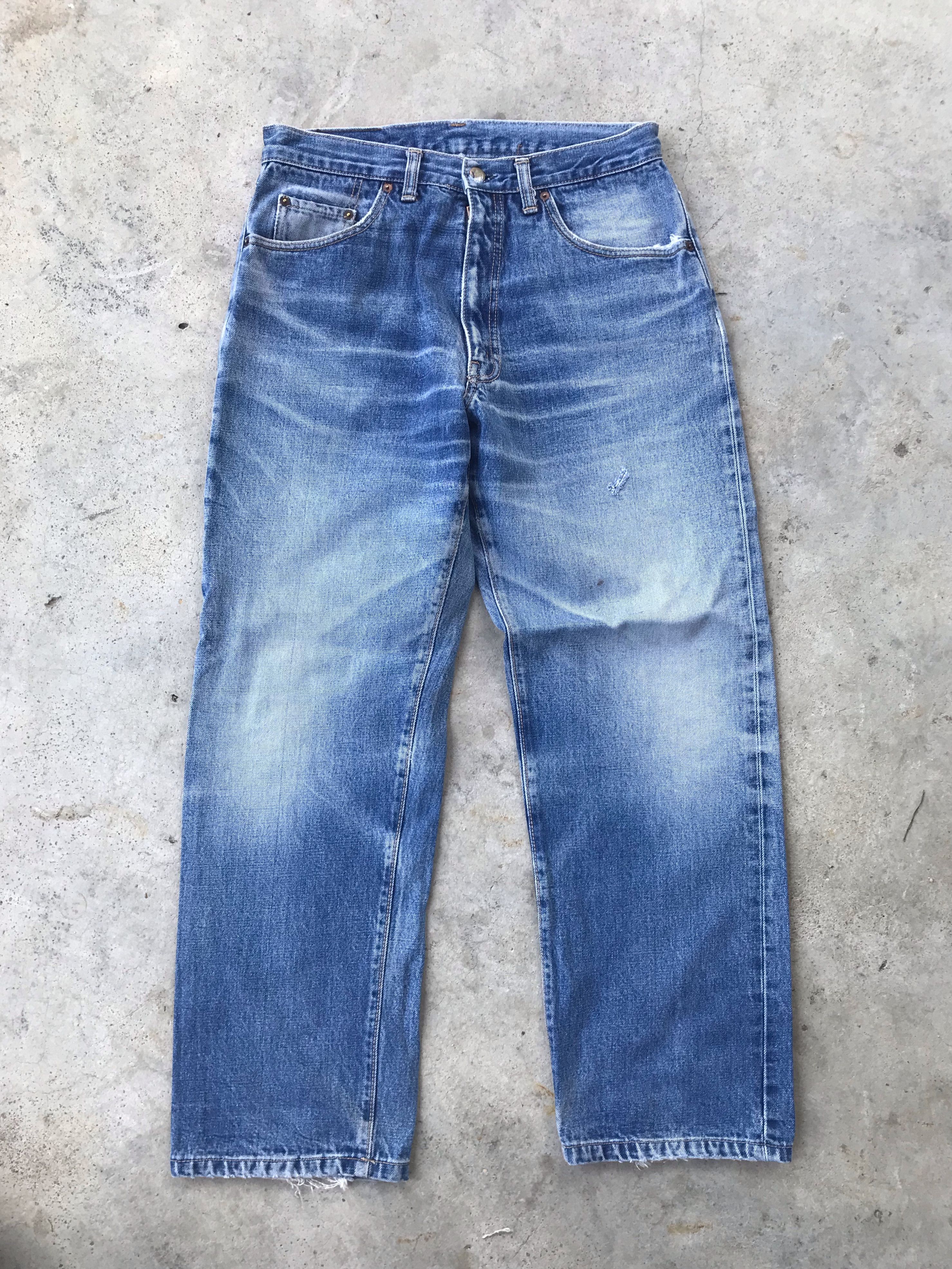 Vintage Vintage 90s Big john blue denim jeans 30x28 Size US 30 / EU 46 - 1 Thumbnail