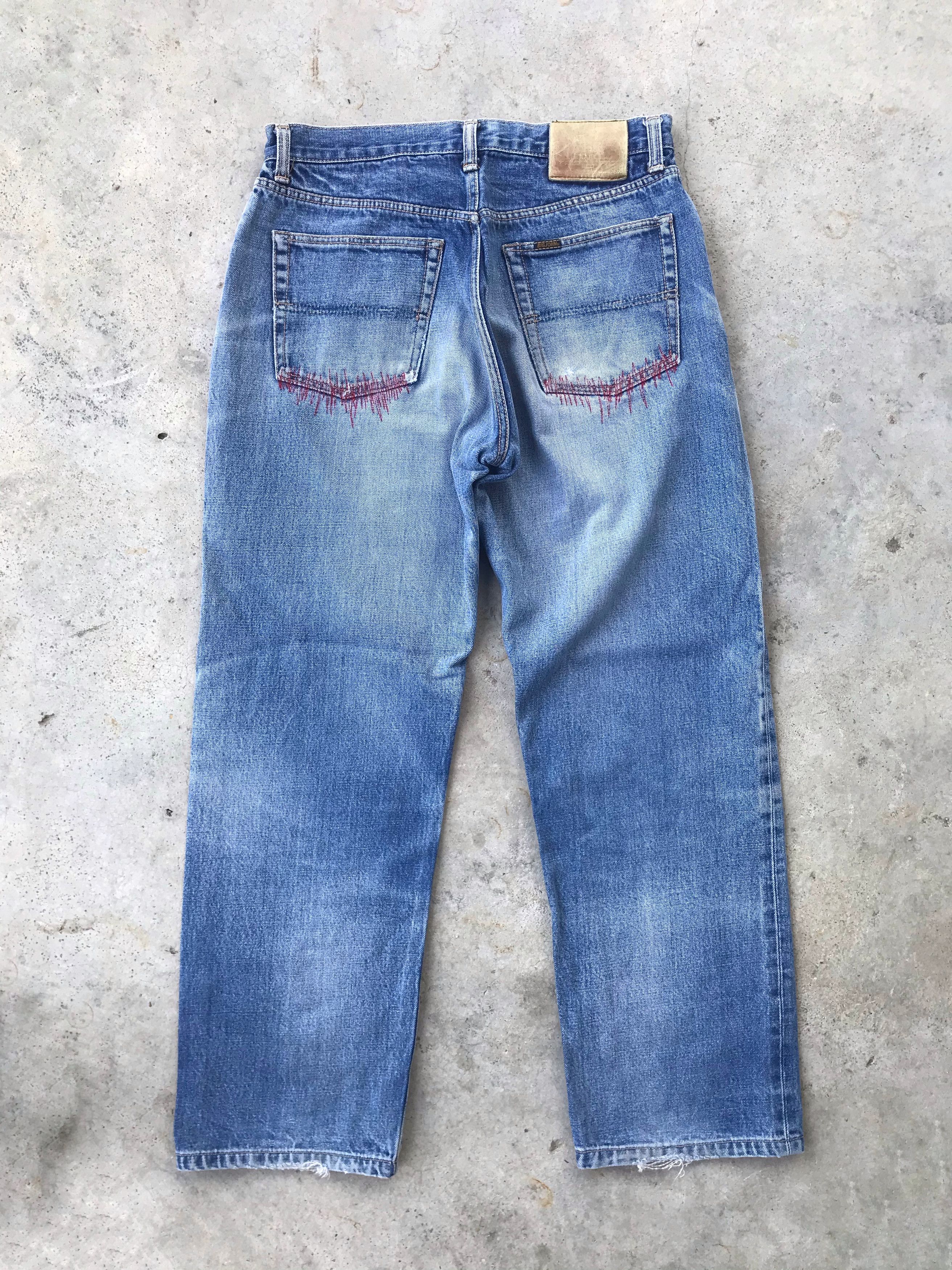 Vintage Vintage 90s Big john blue denim jeans 30x28 Size US 30 / EU 46 - 5 Thumbnail