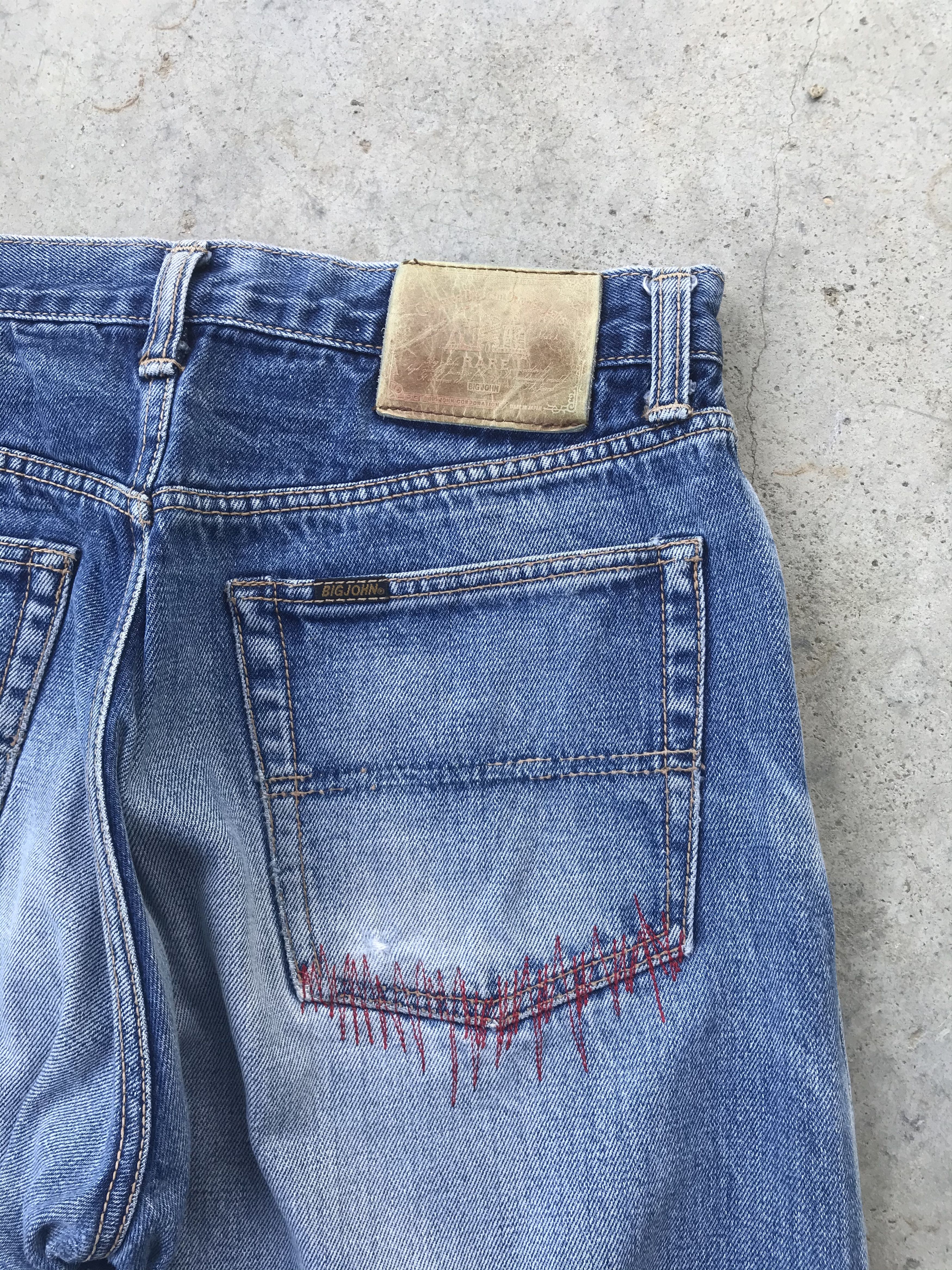 Vintage Vintage 90s Big john blue denim jeans 30x28 Size US 30 / EU 46 - 4 Thumbnail
