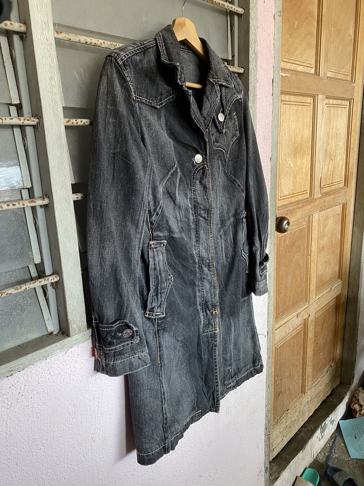 Levi's Levis long denim jacket Size M / US 6-8 / IT 42-44 - 4 Thumbnail