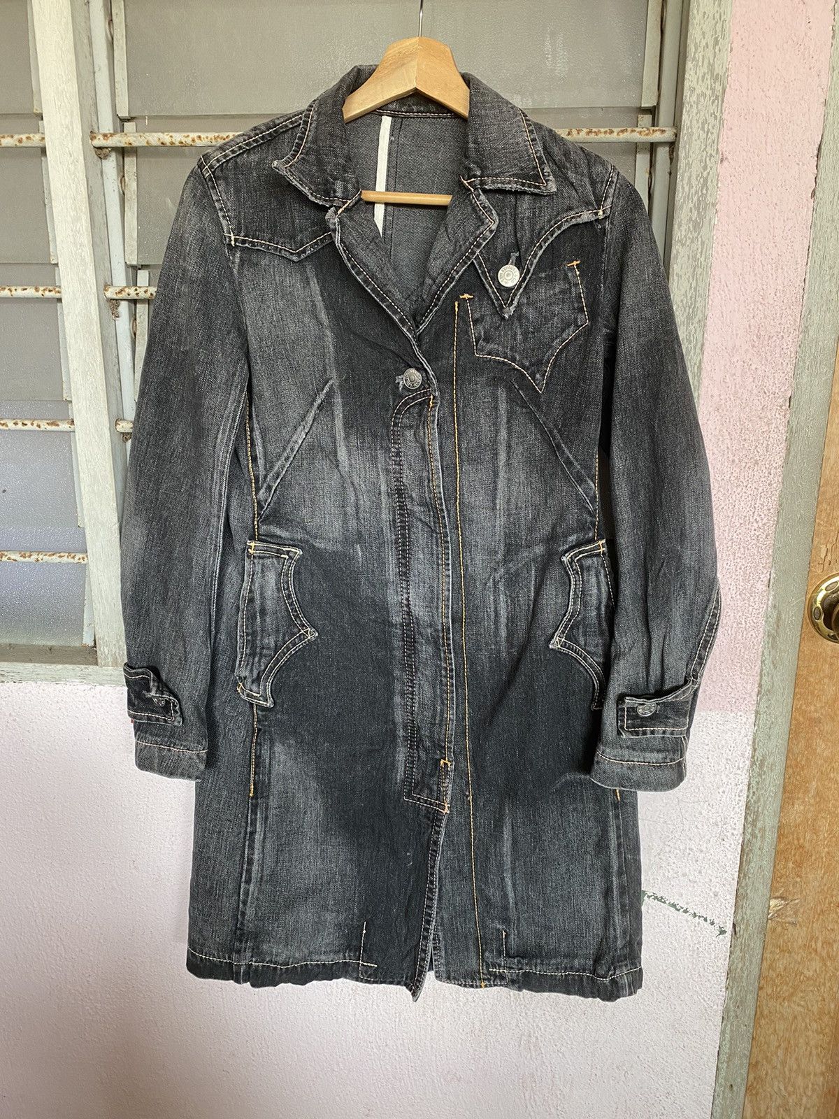 Levi's Levis long denim jacket Size M / US 6-8 / IT 42-44 - 5 Thumbnail
