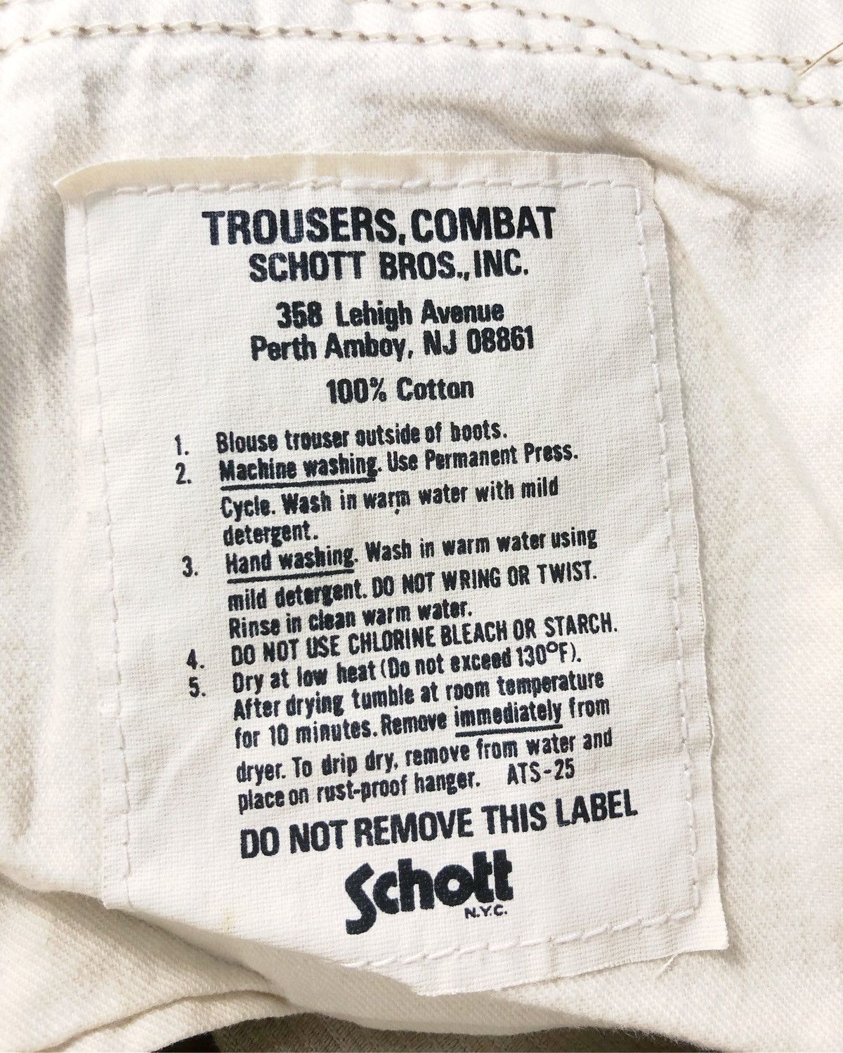 Schott × Vintage Rare Vintage Schott Corduroy Combat Trousers Pants Size US 30 / EU 46 - 8 Thumbnail