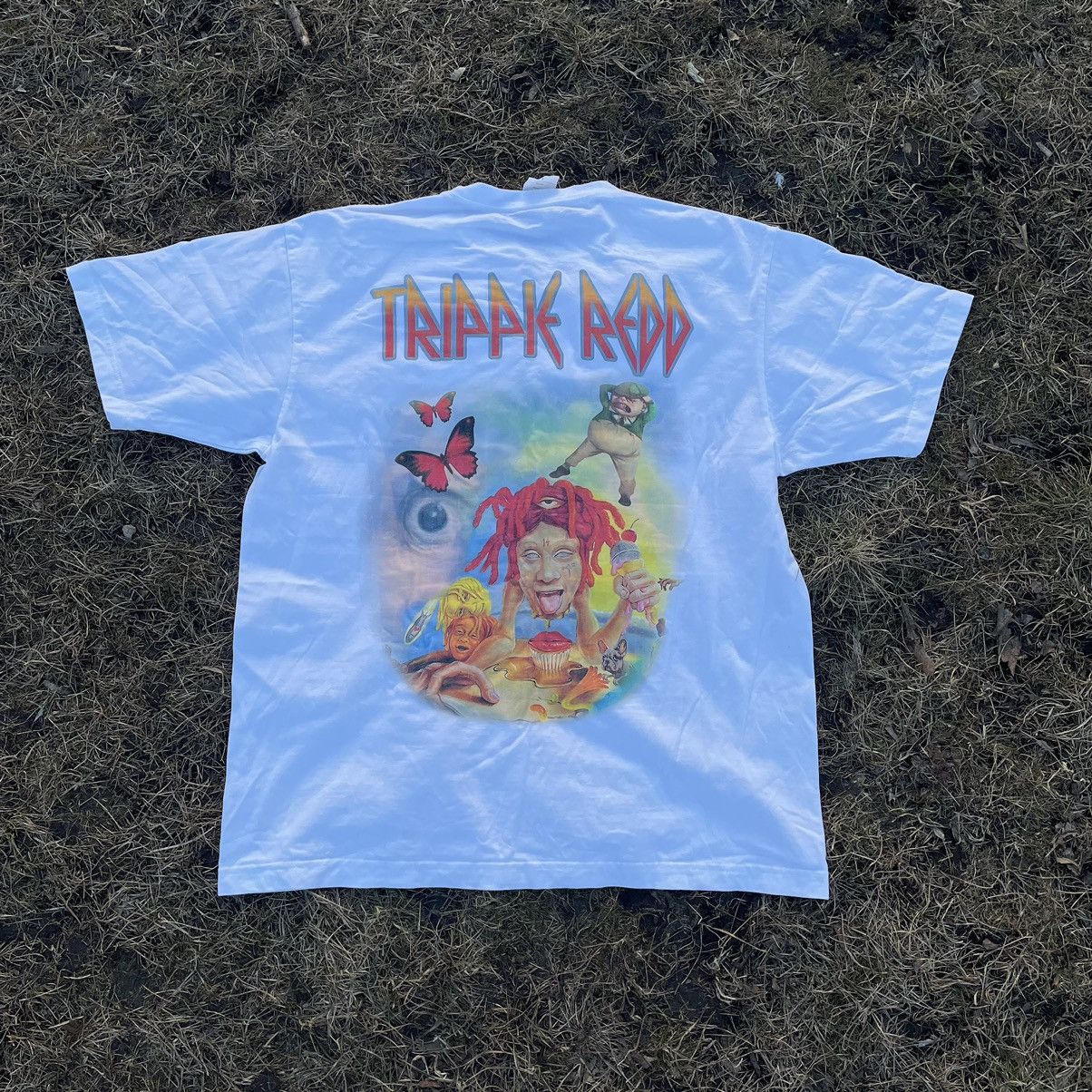 Vintage Vintage Y2K Trippie Redd Graphic Tee Sun Faded Streetwear L Size US L / EU 52-54 / 3 - 1 Thumbnail