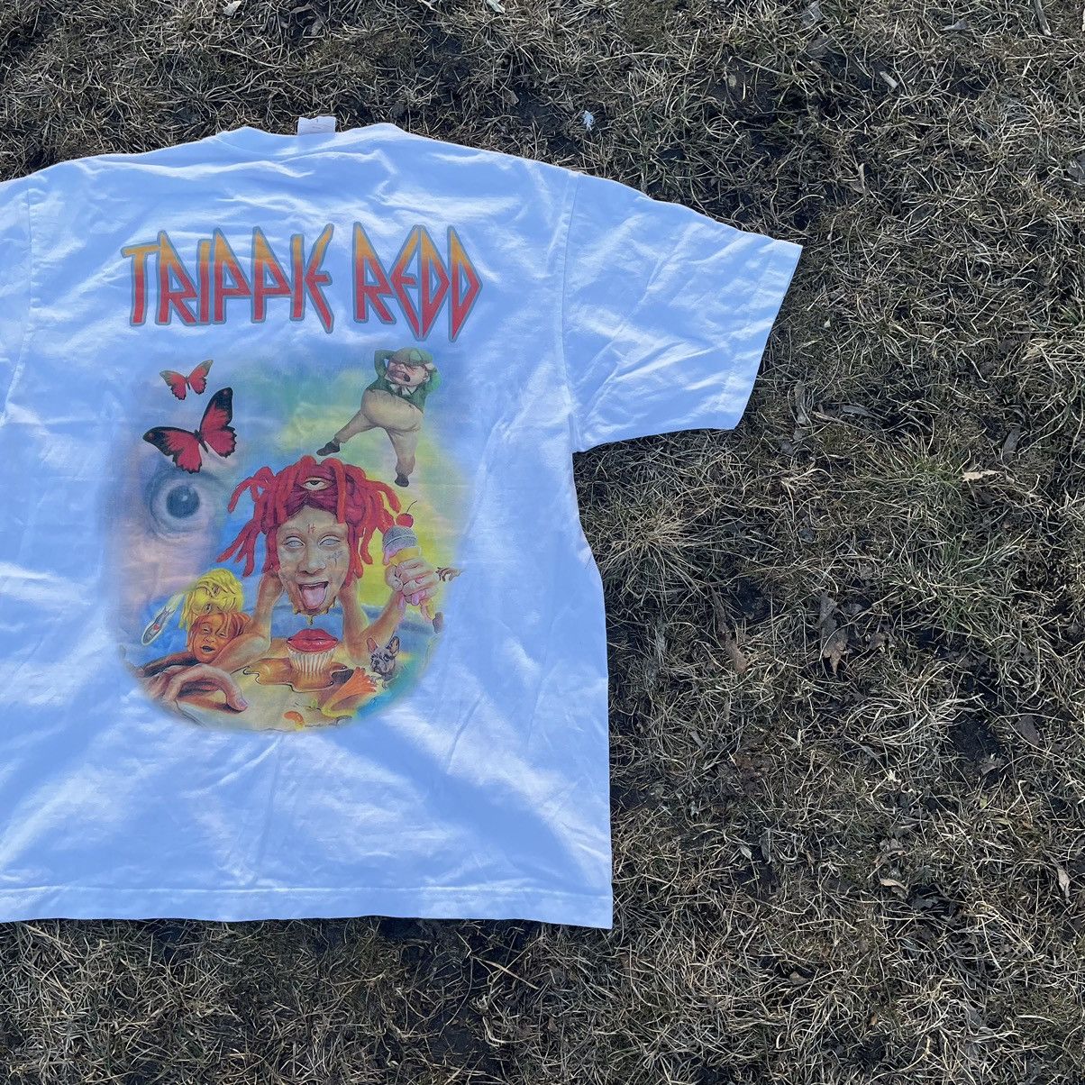 Vintage Vintage Y2K Trippie Redd Graphic Tee Sun Faded Streetwear L Size US L / EU 52-54 / 3 - 2 Thumbnail