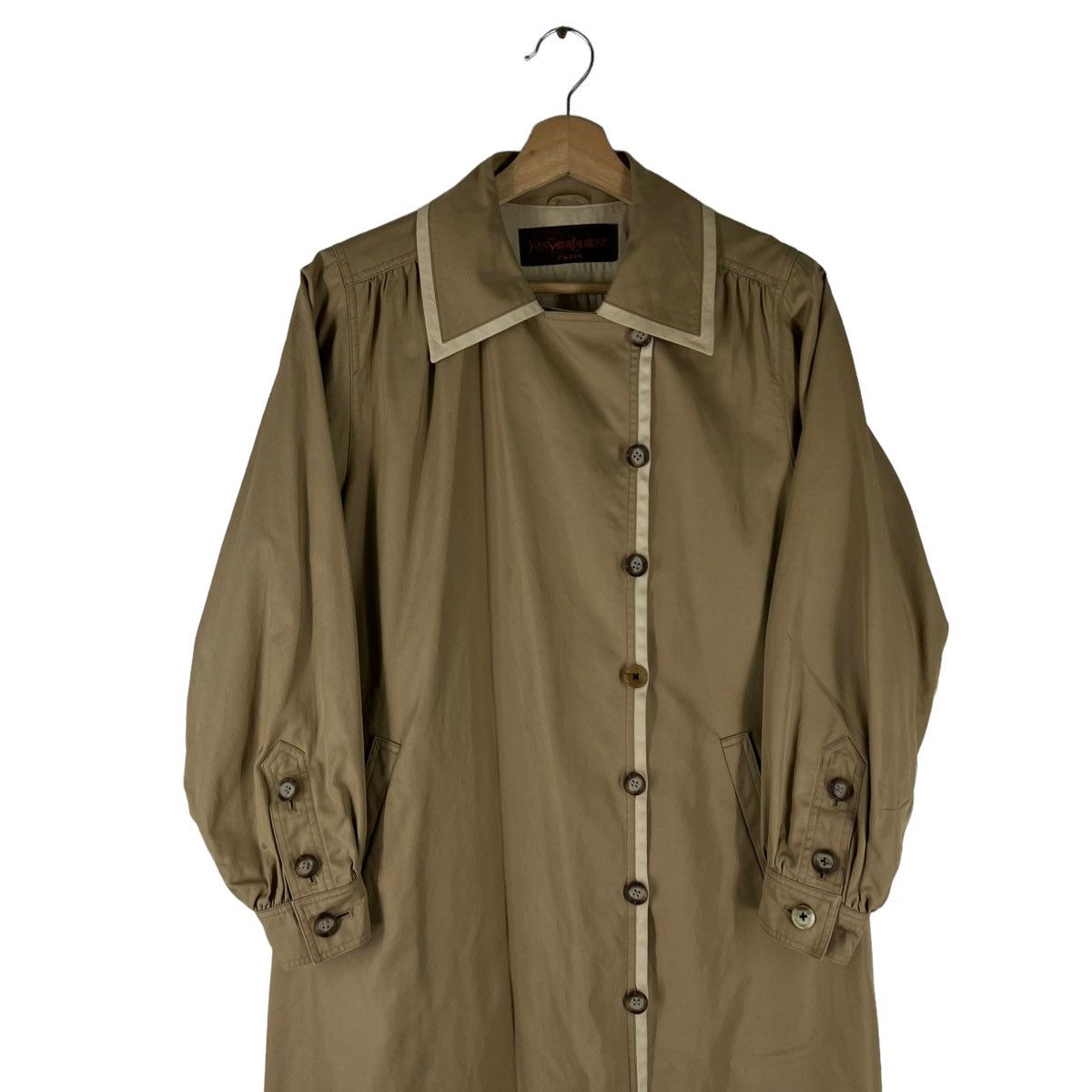 Yves Saint Laurent VINTAGE YVES SAINT LAURENT LONG JACKET Size US M / EU 48-50 / 2 - 2 Thumbnail
