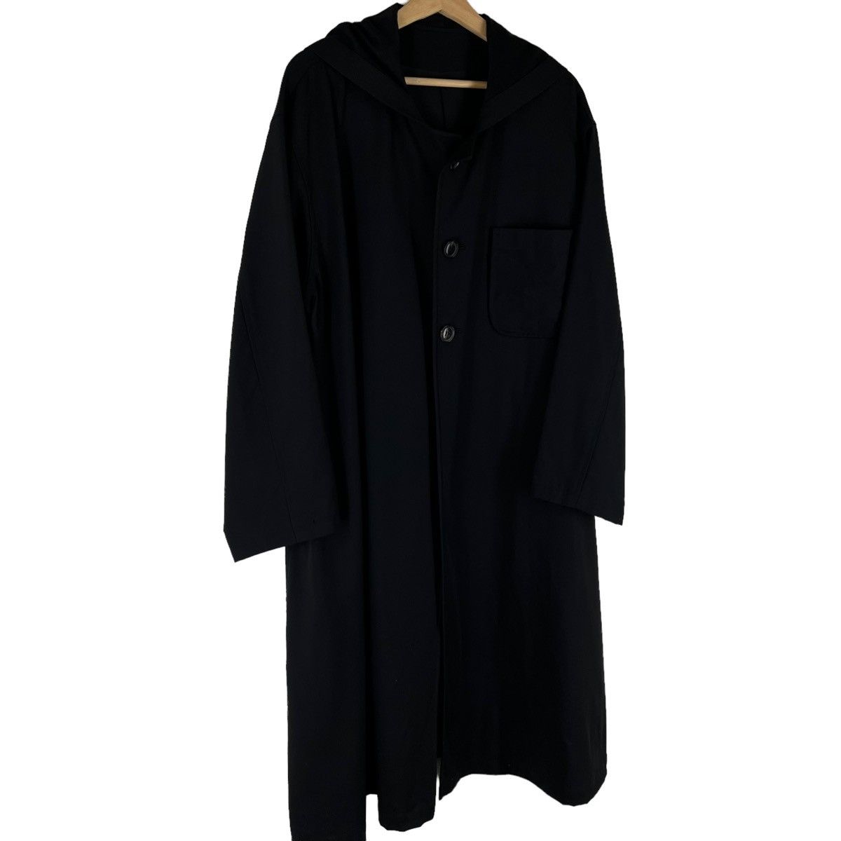 Y's ICONIC BLACK LONG OVERSIZED JACKET Y’S YOHJI YAMAMOTO Size US L / EU 52-54 / 3 - 3 Thumbnail