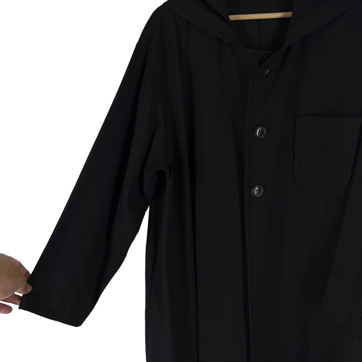 Y's ICONIC BLACK LONG OVERSIZED JACKET Y’S YOHJI YAMAMOTO Size US L / EU 52-54 / 3 - 6 Thumbnail