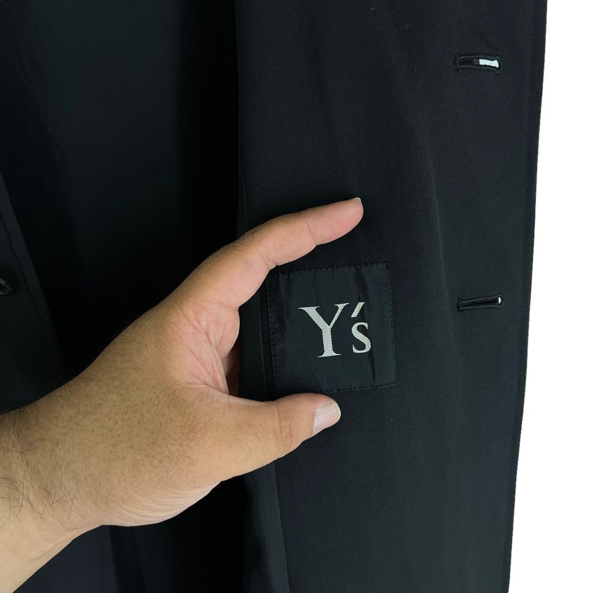 Y's ICONIC BLACK LONG OVERSIZED JACKET Y’S YOHJI YAMAMOTO Size US L / EU 52-54 / 3 - 15 Thumbnail