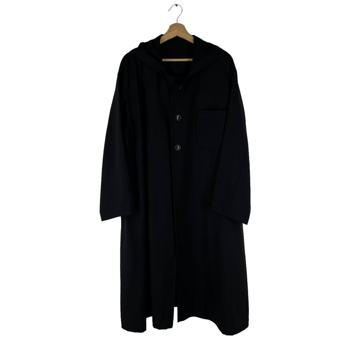 Y's ICONIC BLACK LONG OVERSIZED JACKET Y’S YOHJI YAMAMOTO Size US L / EU 52-54 / 3 - 1 Thumbnail