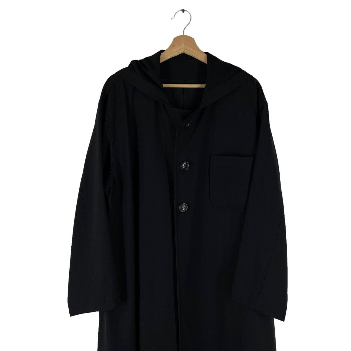 Y's ICONIC BLACK LONG OVERSIZED JACKET Y’S YOHJI YAMAMOTO Size US L / EU 52-54 / 3 - 2 Thumbnail