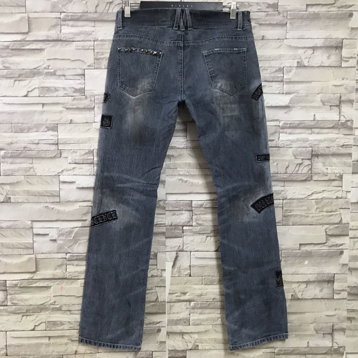 In The Attic IN THE ATTIC Distressed Denim Dirty Patches Jeans Size US 34 / EU 50 - 11 Thumbnail