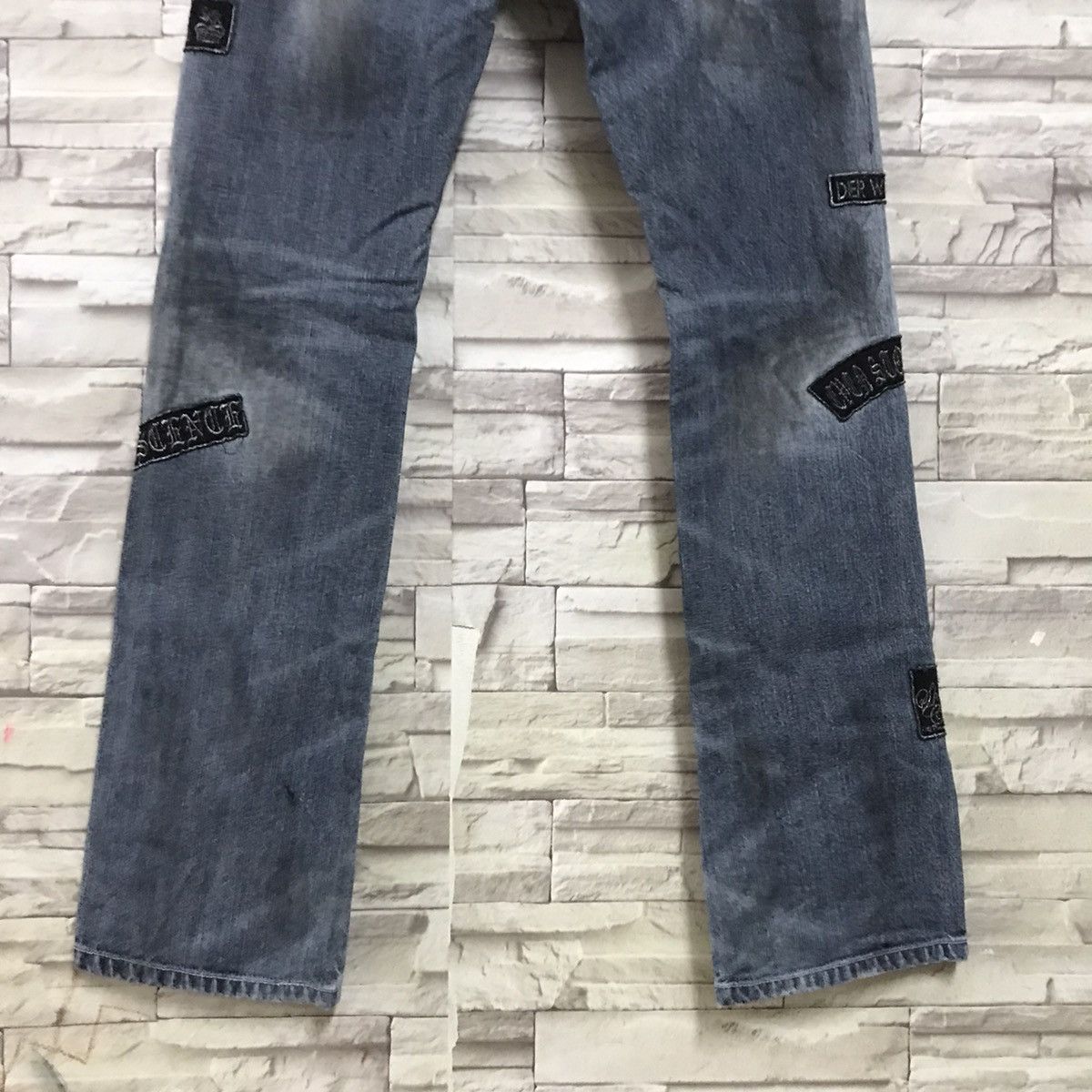 In The Attic IN THE ATTIC Distressed Denim Dirty Patches Jeans Size US 34 / EU 50 - 13 Thumbnail