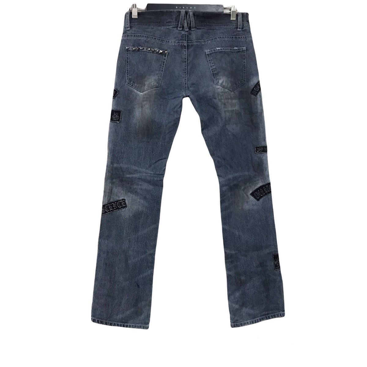 In The Attic IN THE ATTIC Distressed Denim Dirty Patches Jeans Size US 34 / EU 50 - 2 Thumbnail