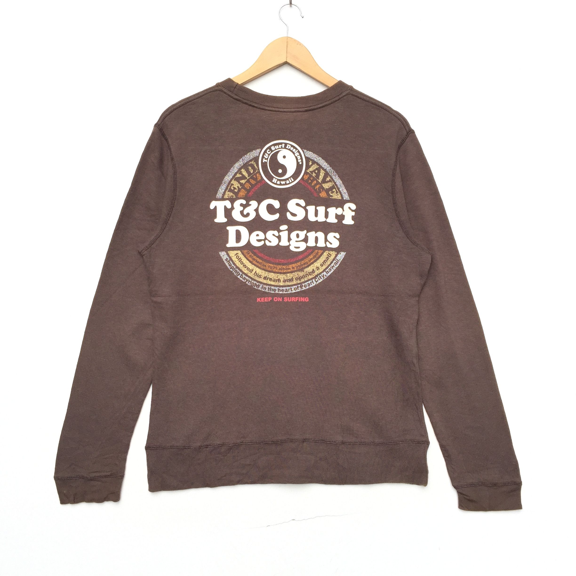Vintage Vintage T&C Surf Sweatshirt Fashion Basketball Design Size US M / EU 48-50 / 2 - 1 Thumbnail